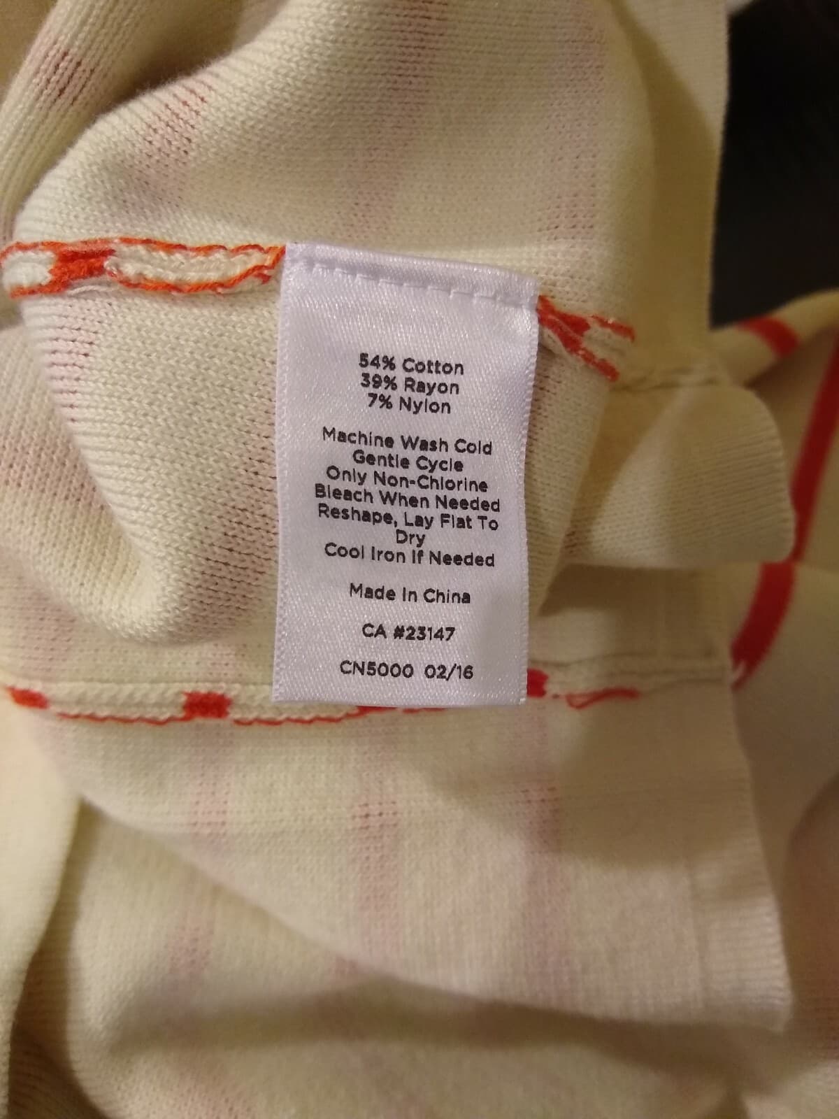 TABOTS NWT Cotton Blend Sweater Zip Orange White Stripped Sz.Xp $149 - Thumbnail 9
