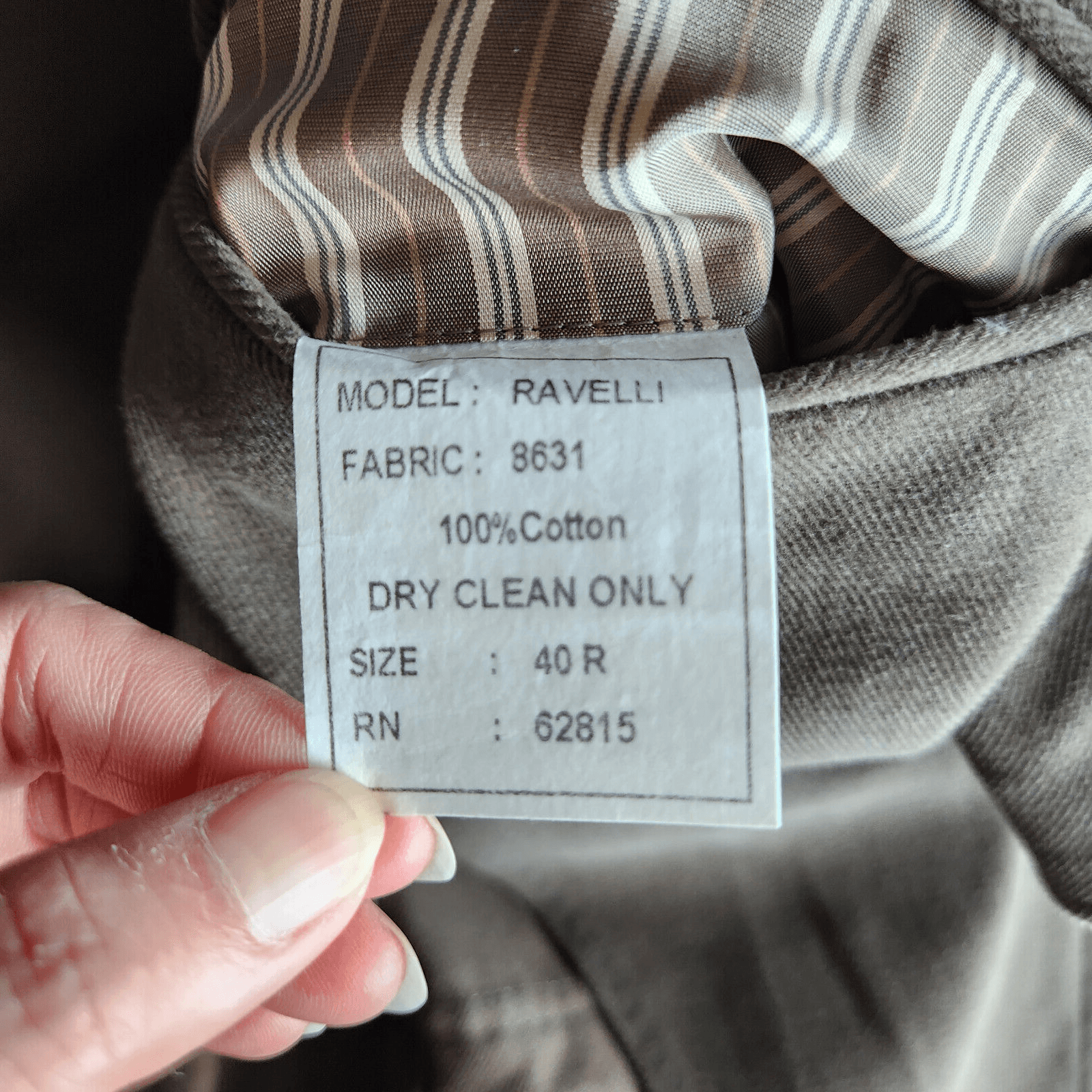 IBIZA Tessuit Sondrio Ravelli Twill Sport Coat Blazer Button Olive Green Sz.40R - Thumbnail 10