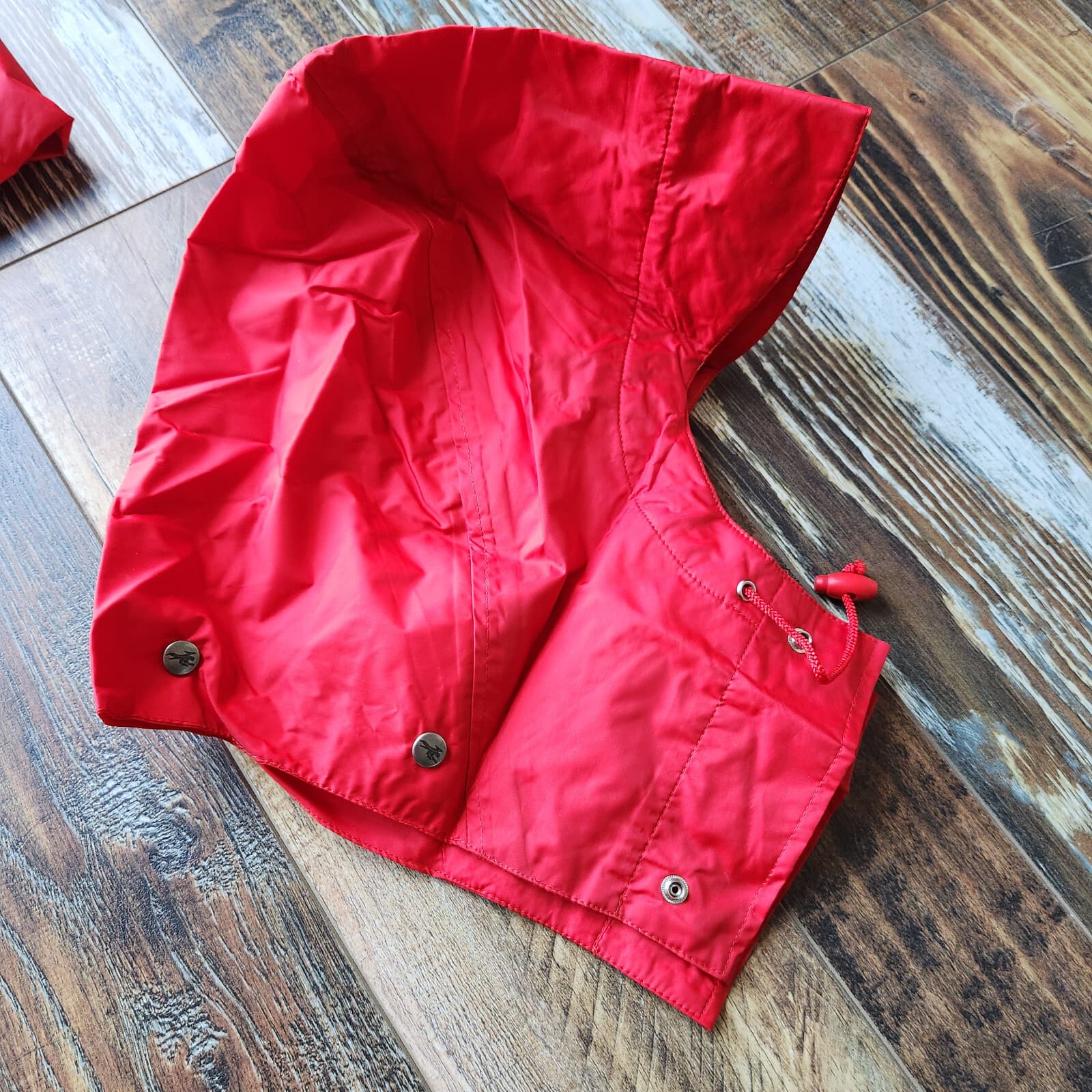 Vintage Peregrine Entrant Made in Japan Hood Windbreaker Jacket Zip Red Men's M - Thumbnail 8
