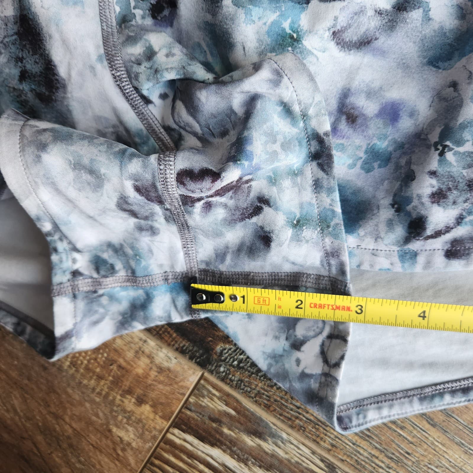 Lululemon Speed Up Mid-Rise Short 3" Kaleidofloral Multi Blue Cast Women's 10 - Thumbnail 13