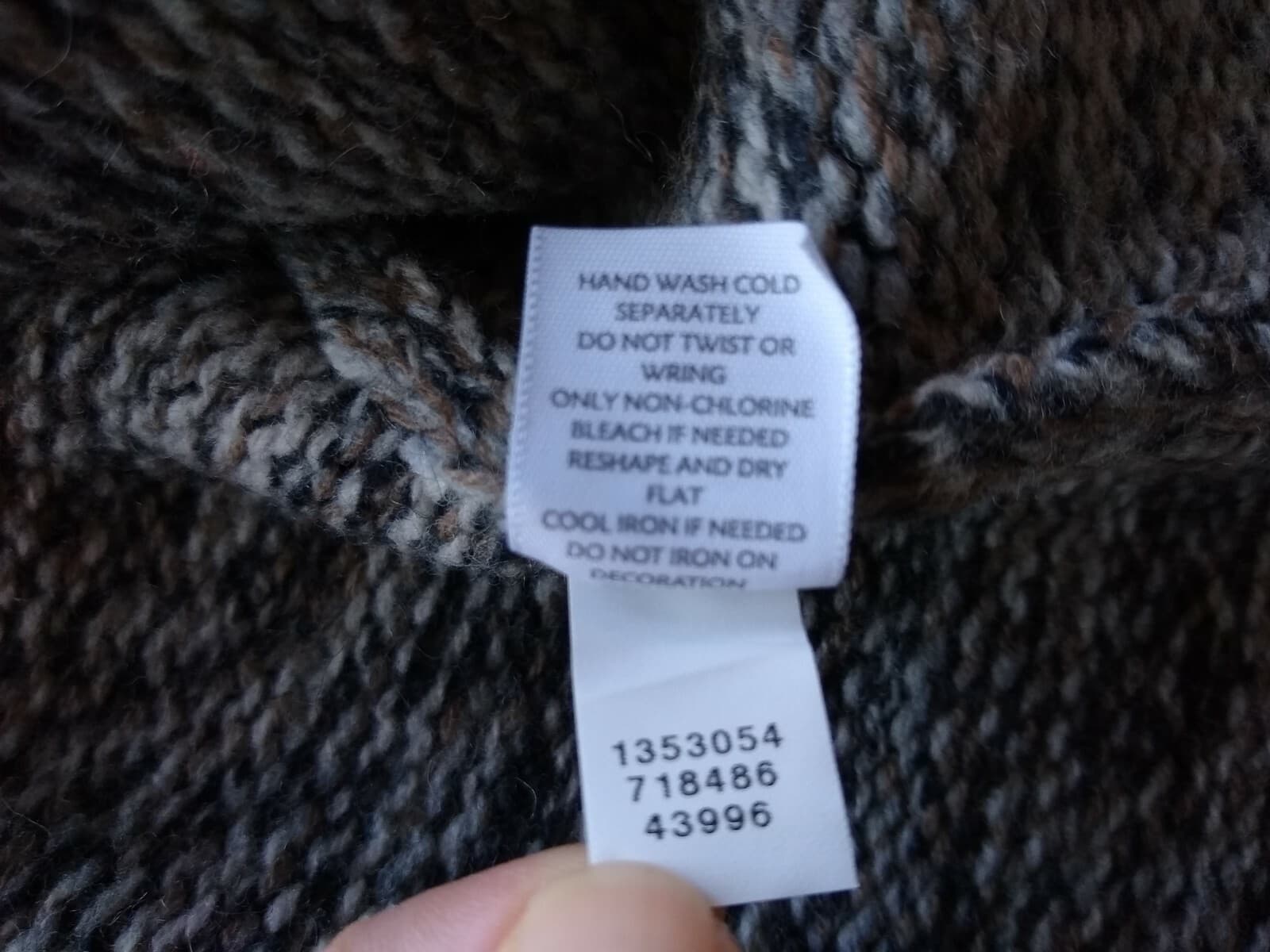 J.Jill Women Wool Camel Blend Cardigan Sweater Bead-embellished Gray Sz.M - Thumbnail 11