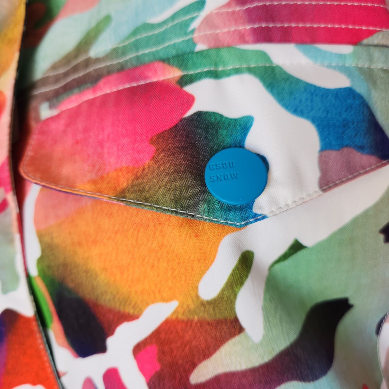 NWoT Gsou Snow Vibrant Camouflage Ski Snowboard Hooded Insulated Jacket Women XS - Thumbnail 8