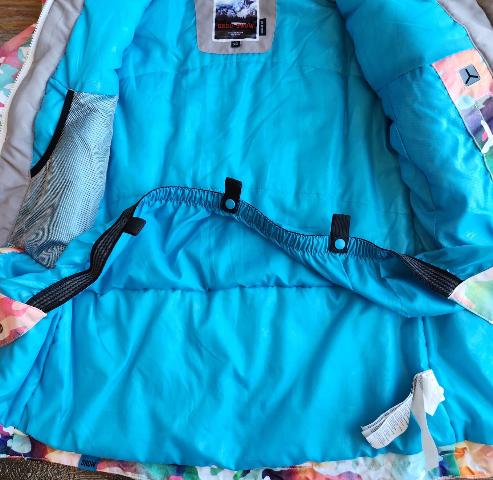 NWoT Gsou Snow Vibrant Camouflage Ski Snowboard Hooded Insulated Jacket Women XS - Thumbnail 15