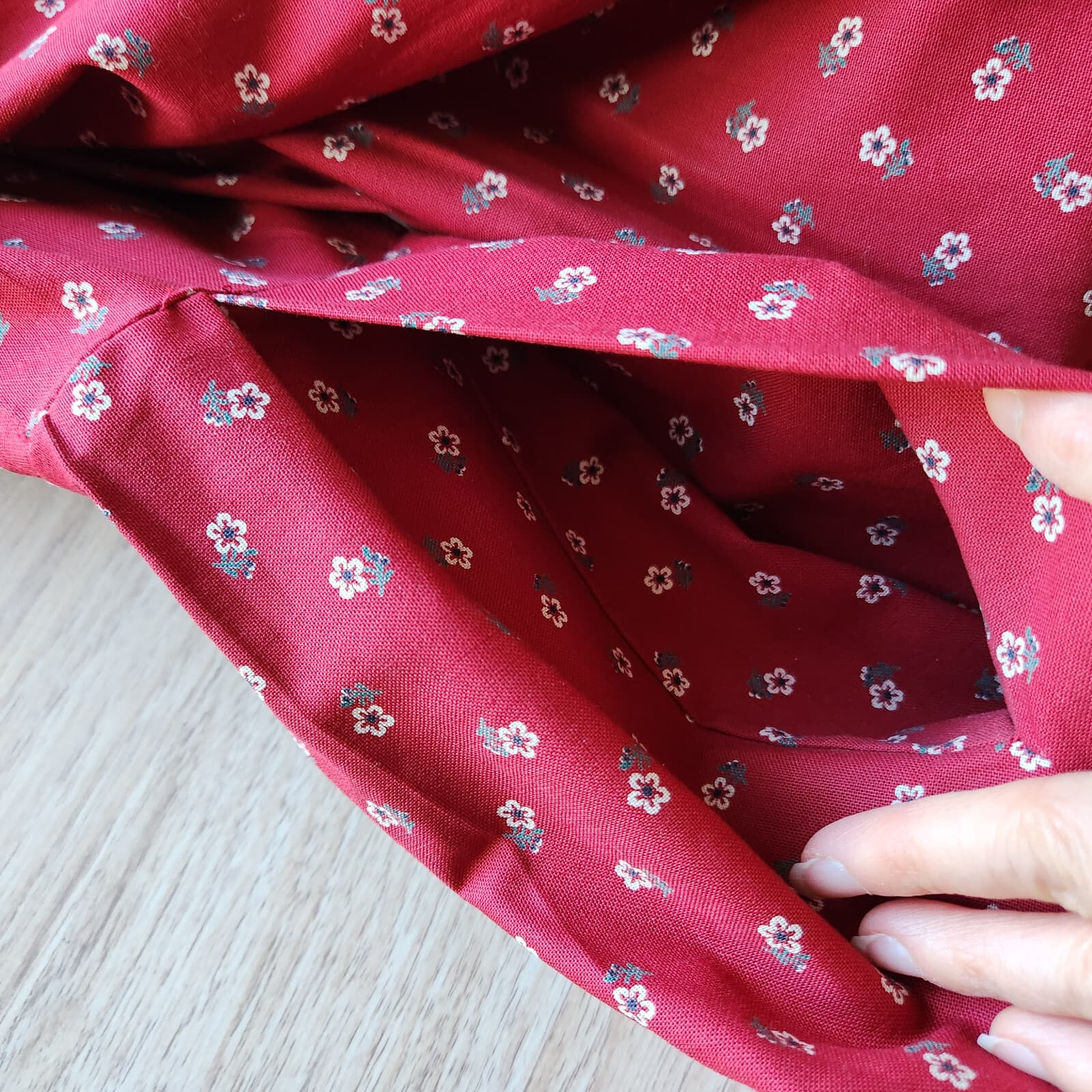 Vintage Ernst Licht 2 Piece Oktoberfest Prairie Dress Lace Trim Floral Red Sz.8 - Thumbnail 11