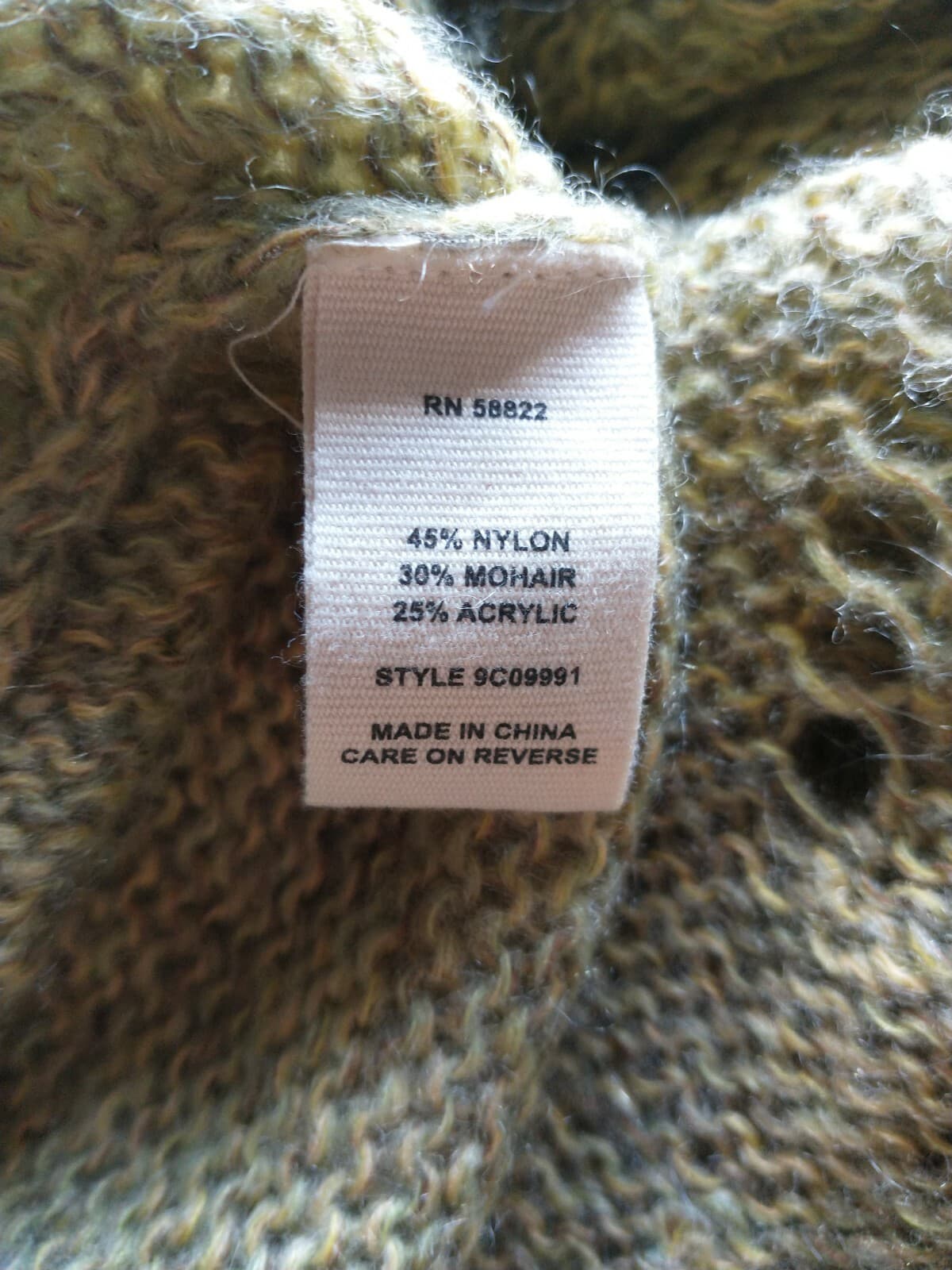 CHELSEA & VIOLET Mohair Blend Long Cardigan Wooden Button Green Women Sz.XS - Thumbnail 10