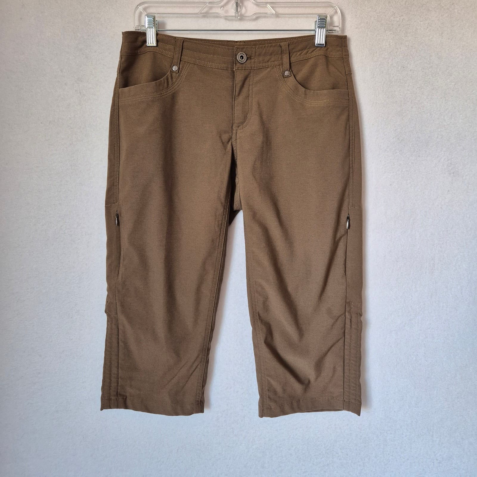 Kuhl Trekr Kapri Hiking Walking Convertible Pants Pocket Stretch Brown Women's 6 - Thumbnail 2