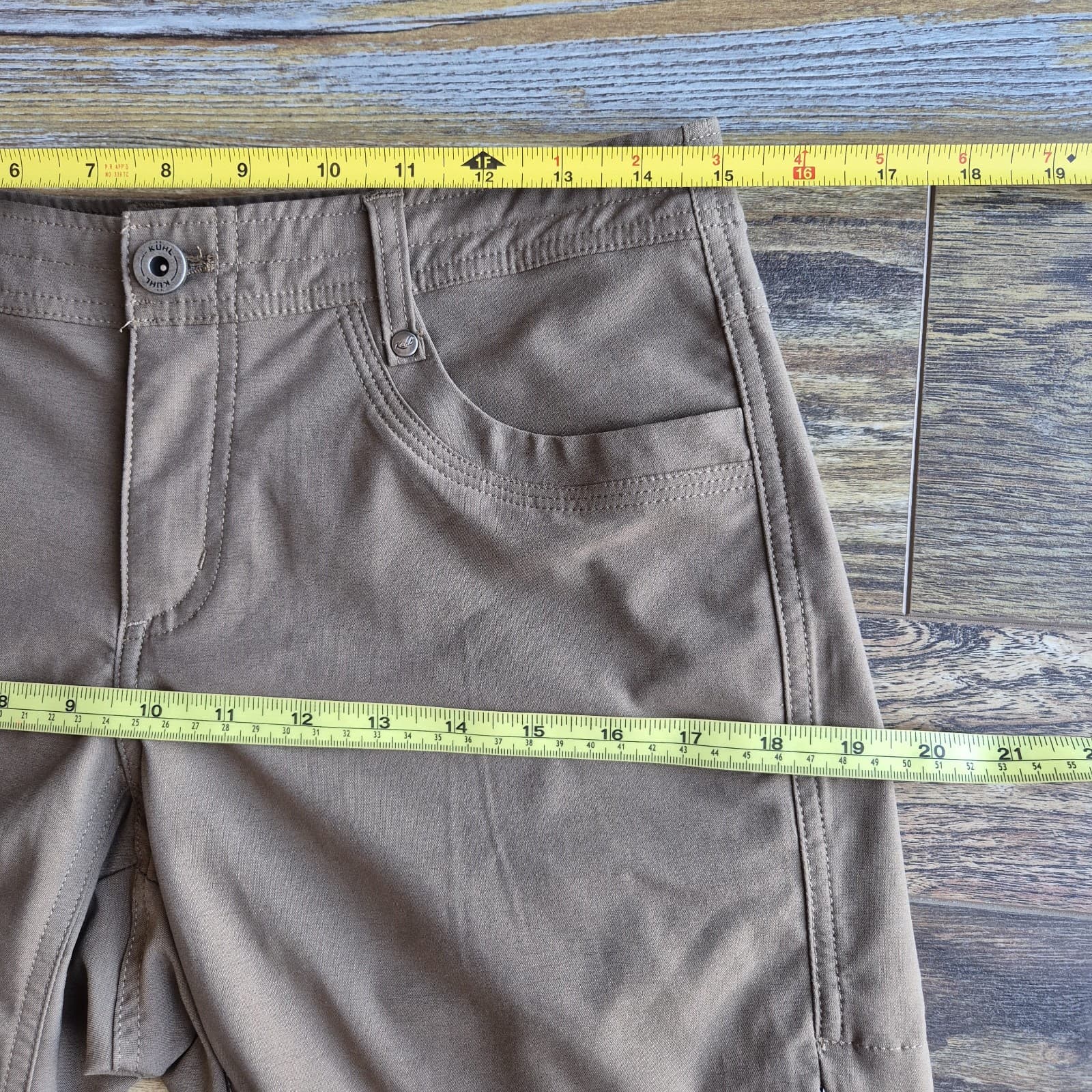 Kuhl Trekr Kapri Hiking Walking Convertible Pants Pocket Stretch Brown Women's 6 - Thumbnail 16