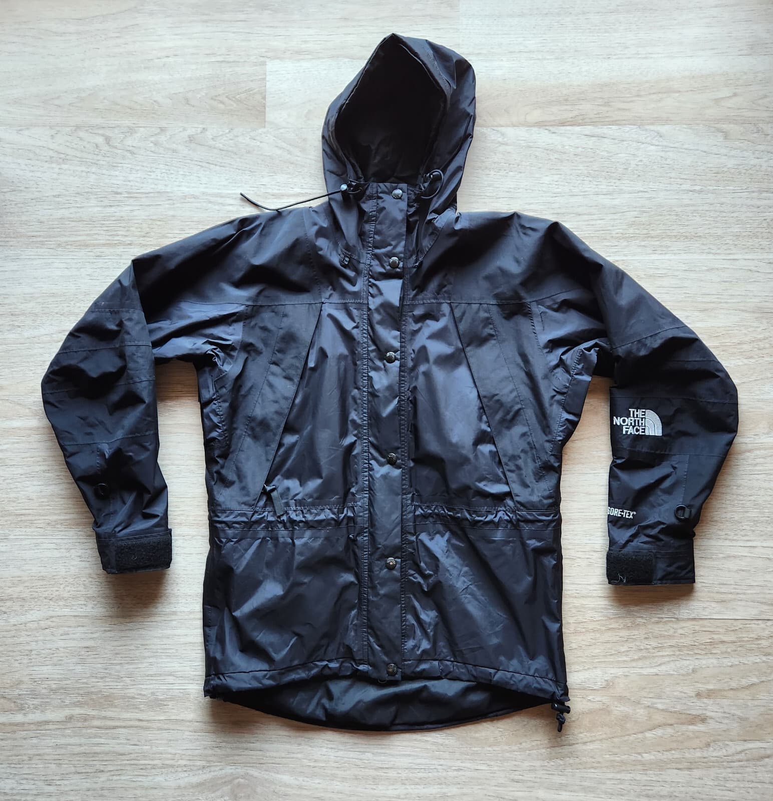 Vintage'90s The North Face Gore-Tex Mountain Jacket Double Zipper Black Women S - Thumbnail 3
