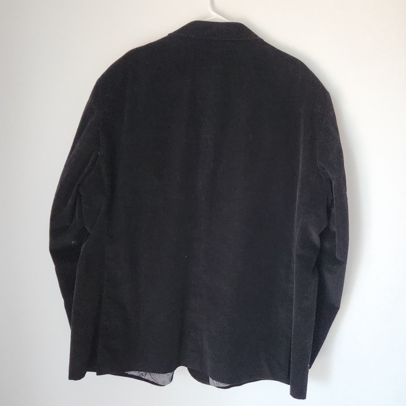 Oak Hill Cordoroy Sport Blazer Jacket Paisley Lined 2-Button Black Men's 2XL - Thumbnail 3