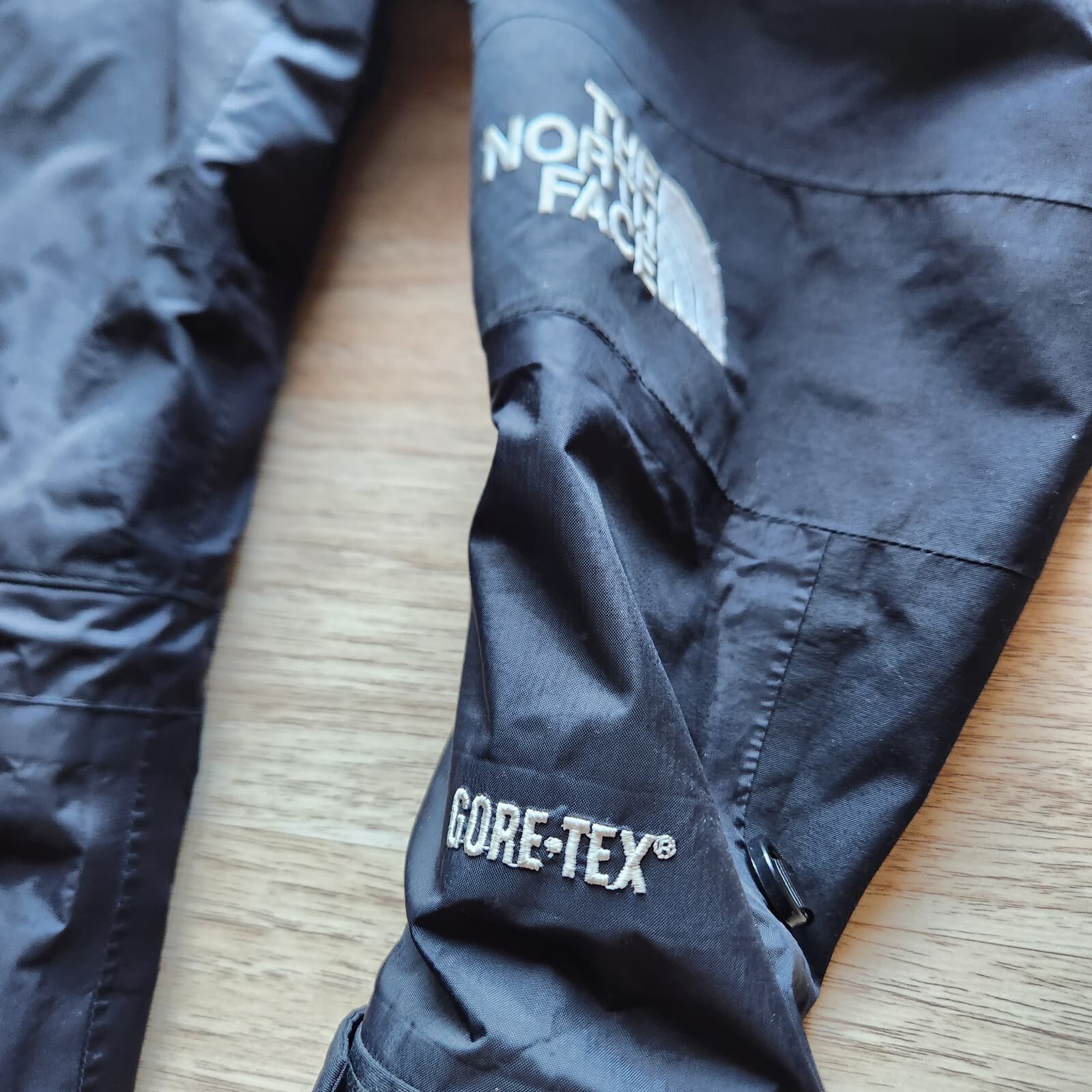 Vintage'90s The North Face Gore-Tex Mountain Jacket Double Zipper Black Women S - Thumbnail 5