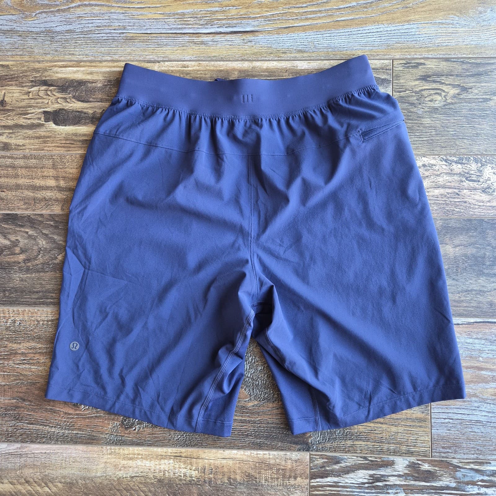 Lululemon T.H.E. Short 10" Linerless Zip-Pocket Drawstring Navy Blue Men's M - Thumbnail 5