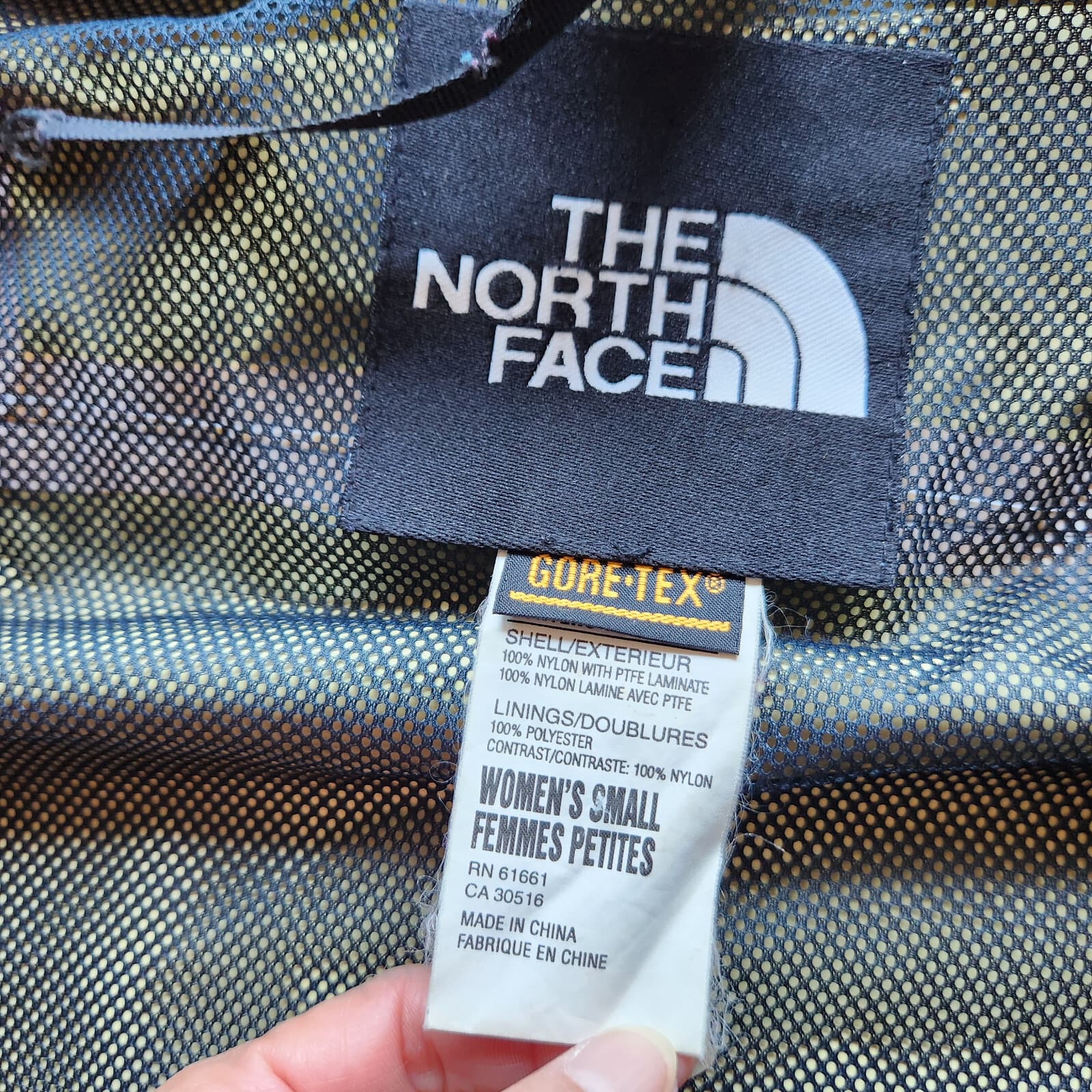Vintage'90s The North Face Gore-Tex Mountain Jacket Double Zipper Black Women S - Thumbnail 9