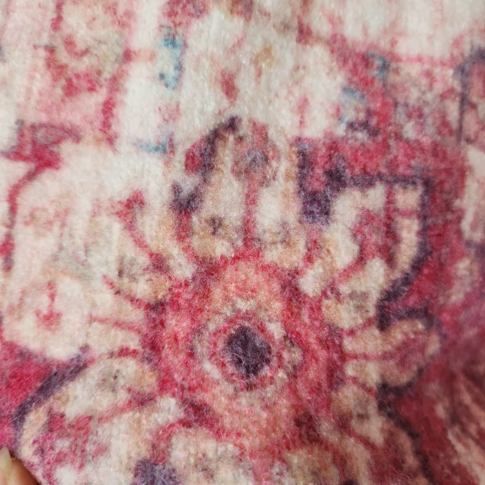 Anthropologie Akemi + Kin Laurel Canyon Open Cardigan Wool Alpaca Pink Sz.S - Thumbnail 5