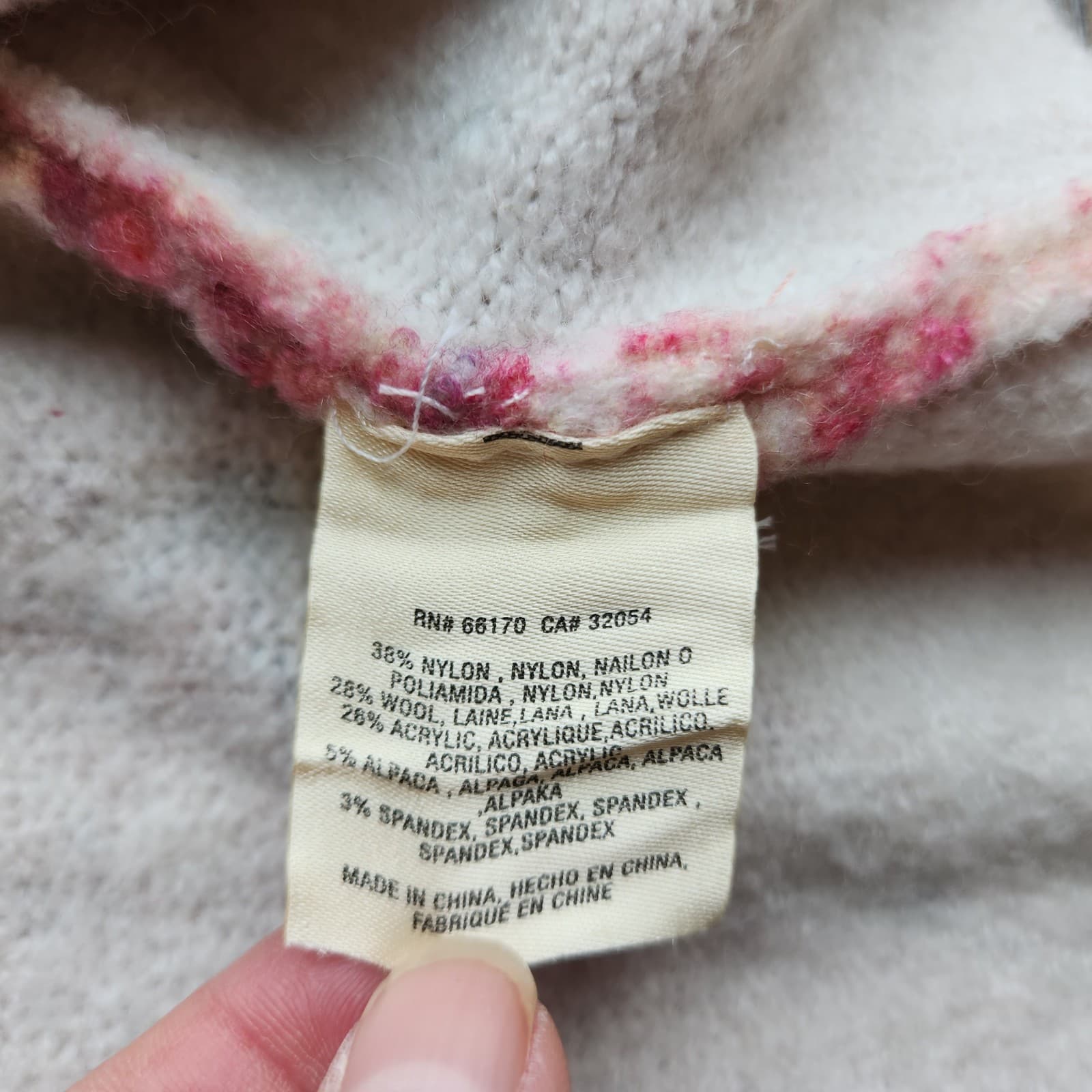 Anthropologie Akemi + Kin Laurel Canyon Open Cardigan Wool Alpaca Pink Sz.S - Thumbnail 9