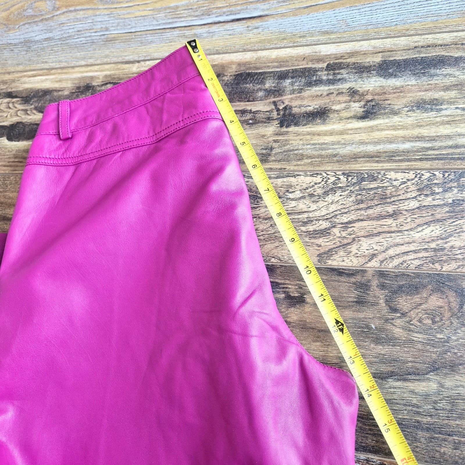 NEW Bod & Christensen Patricia Orchid Leather Wide-Leg Pants Lined Pocket Sz.10 - Thumbnail 15