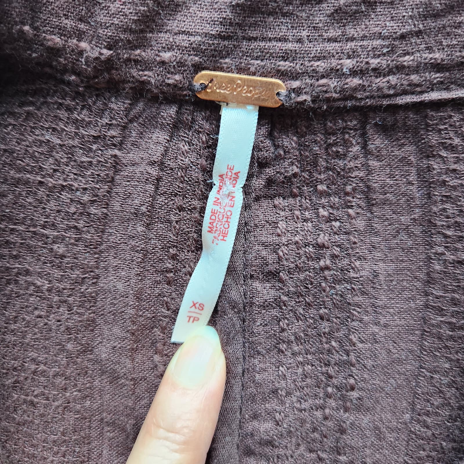Free People Modern Summer Blazer Jacket Button Pocket Cotton Linen Brown Sz.XS - Thumbnail 11