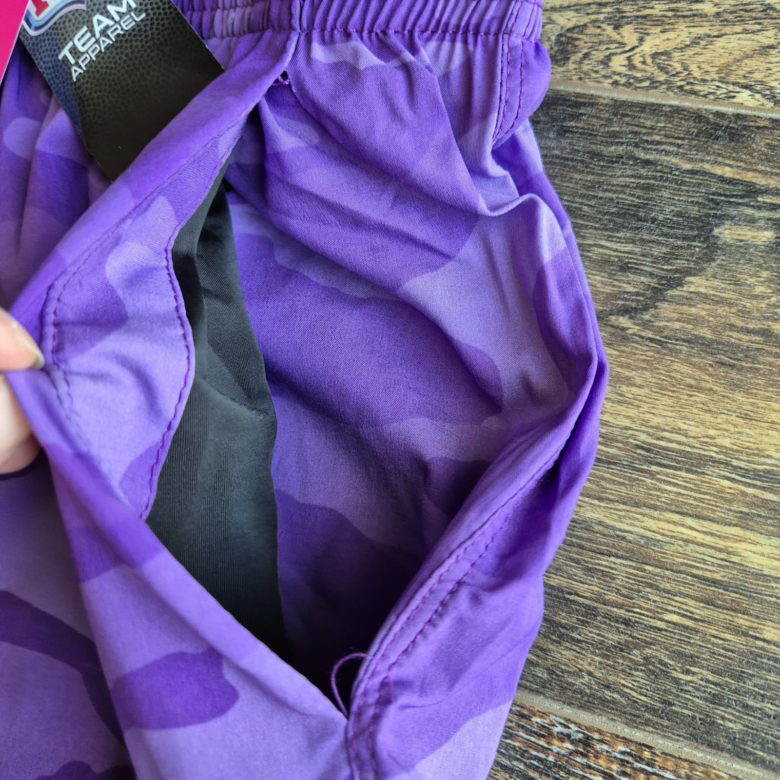 NWT FOCO NFL Minnesota Vikings Tonal Camo Shorts Pocket Drawstring Purple Mens L - Thumbnail 8