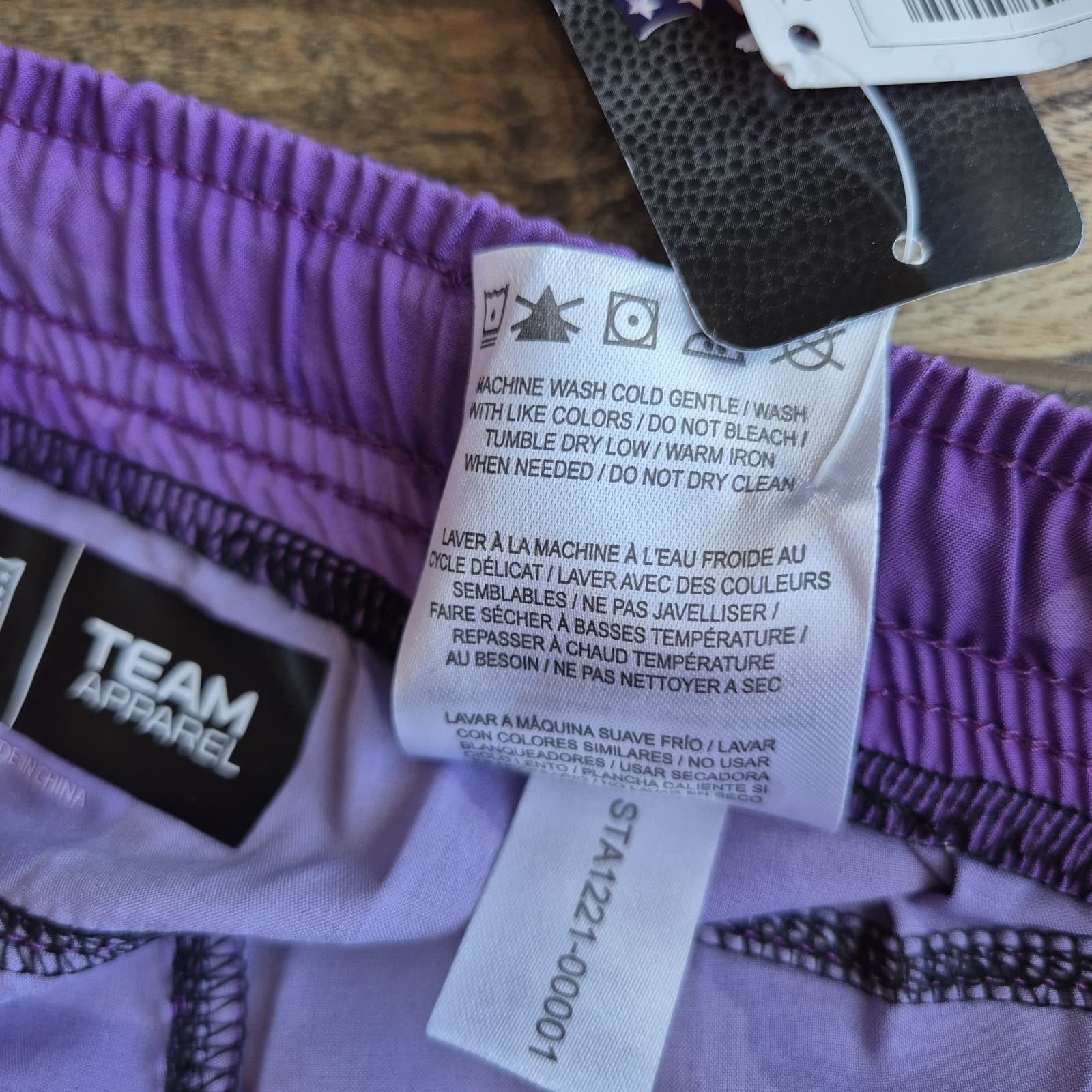 NWT FOCO NFL Minnesota Vikings Tonal Camo Shorts Pocket Drawstring Purple Mens L - Thumbnail 10