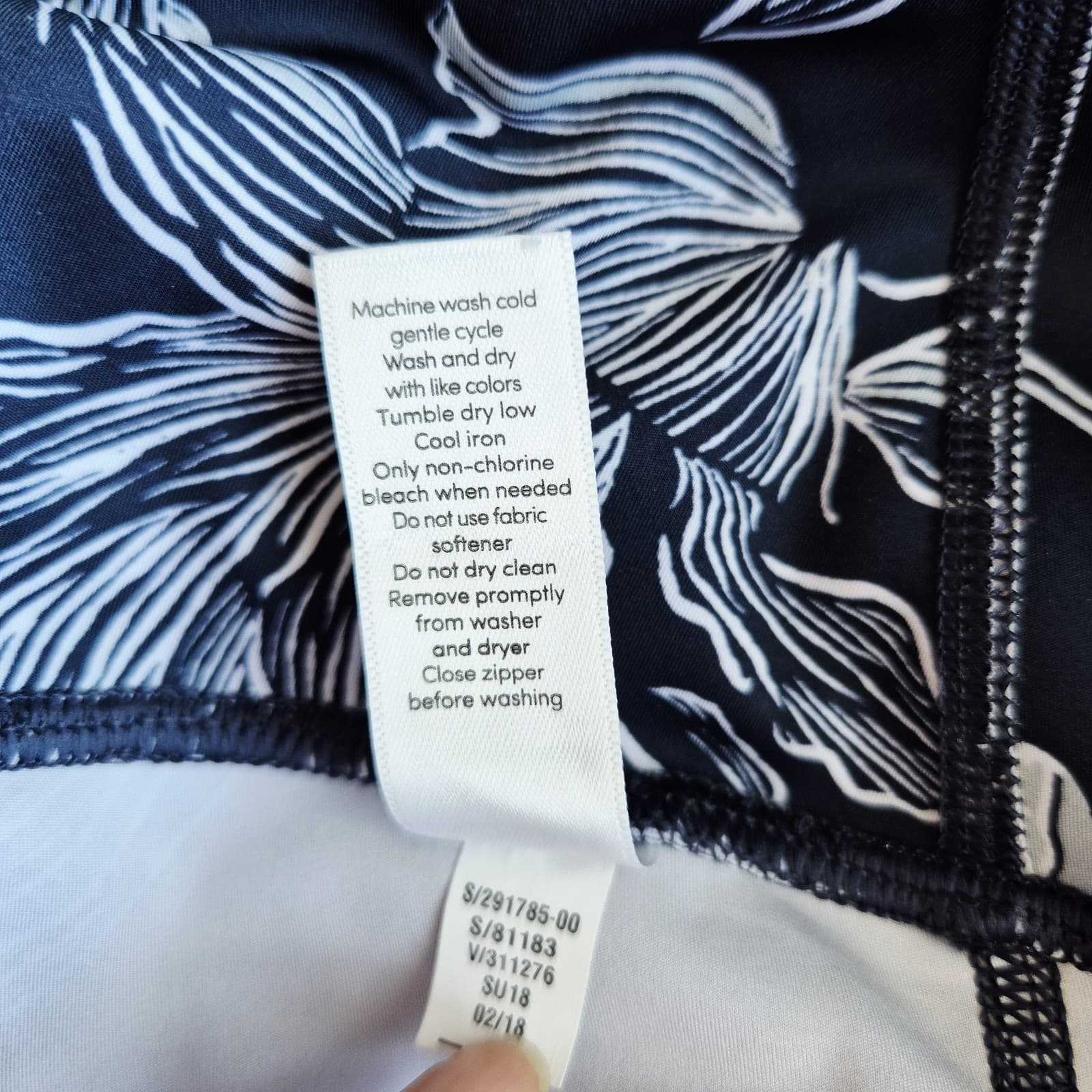 Athleta Floral Sonic Tennis Golf Pickleball Skort Pocket Navy Blue Women's S - Thumbnail 10