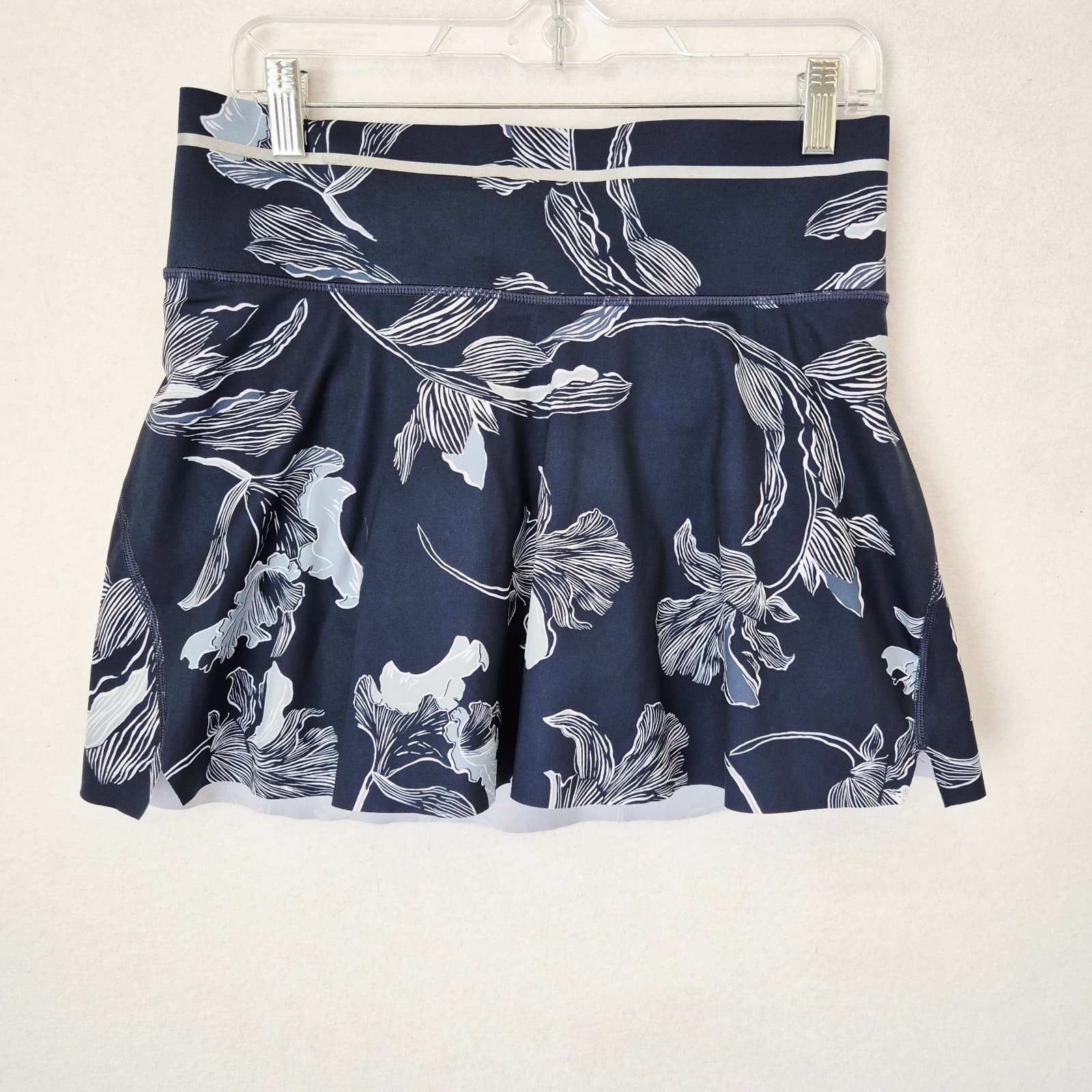Athleta Floral Sonic Tennis Golf Pickleball Skort Pocket Navy Blue Women's S - Thumbnail 2