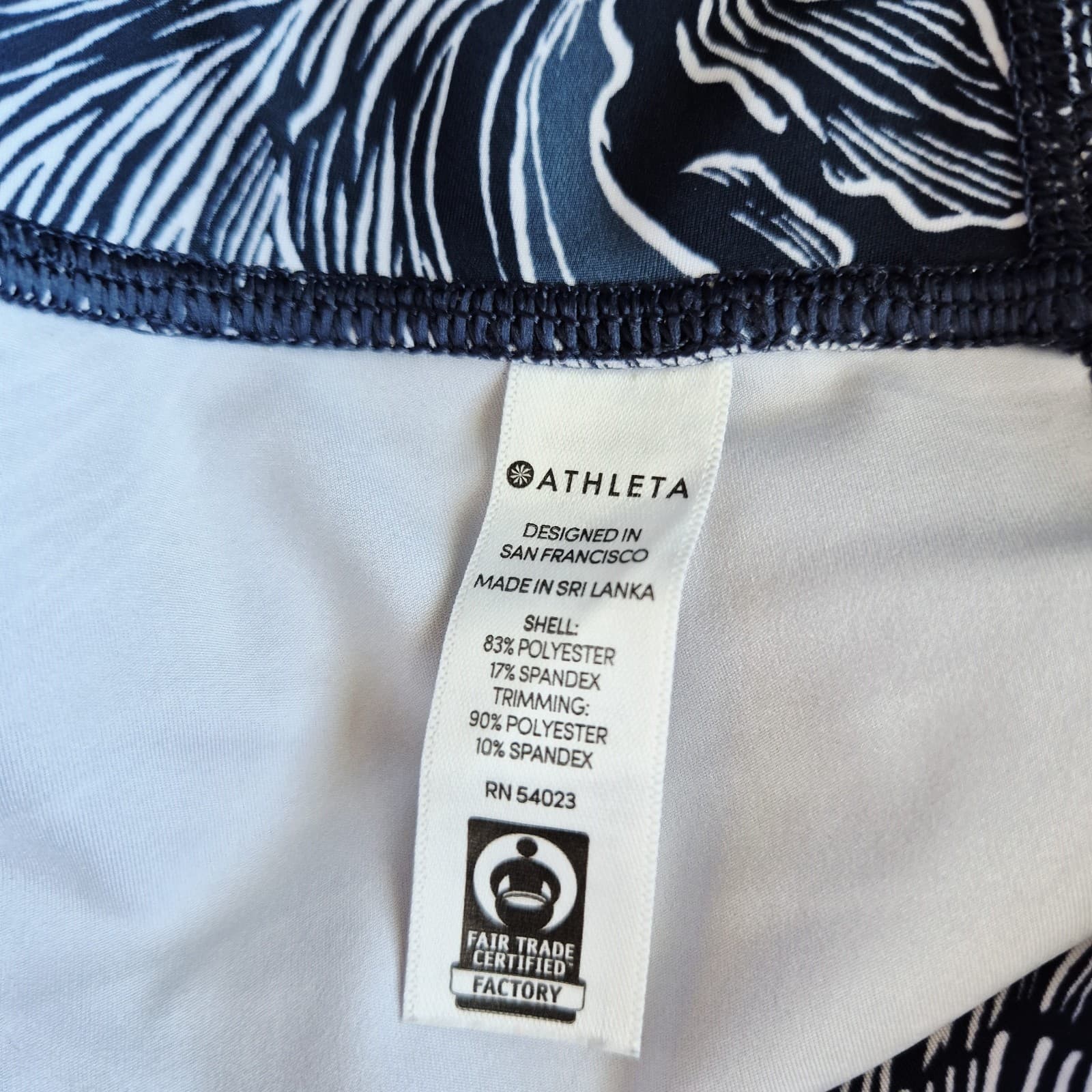 Athleta Floral Sonic Tennis Golf Pickleball Skort Pocket Navy Blue Women's S - Thumbnail 9