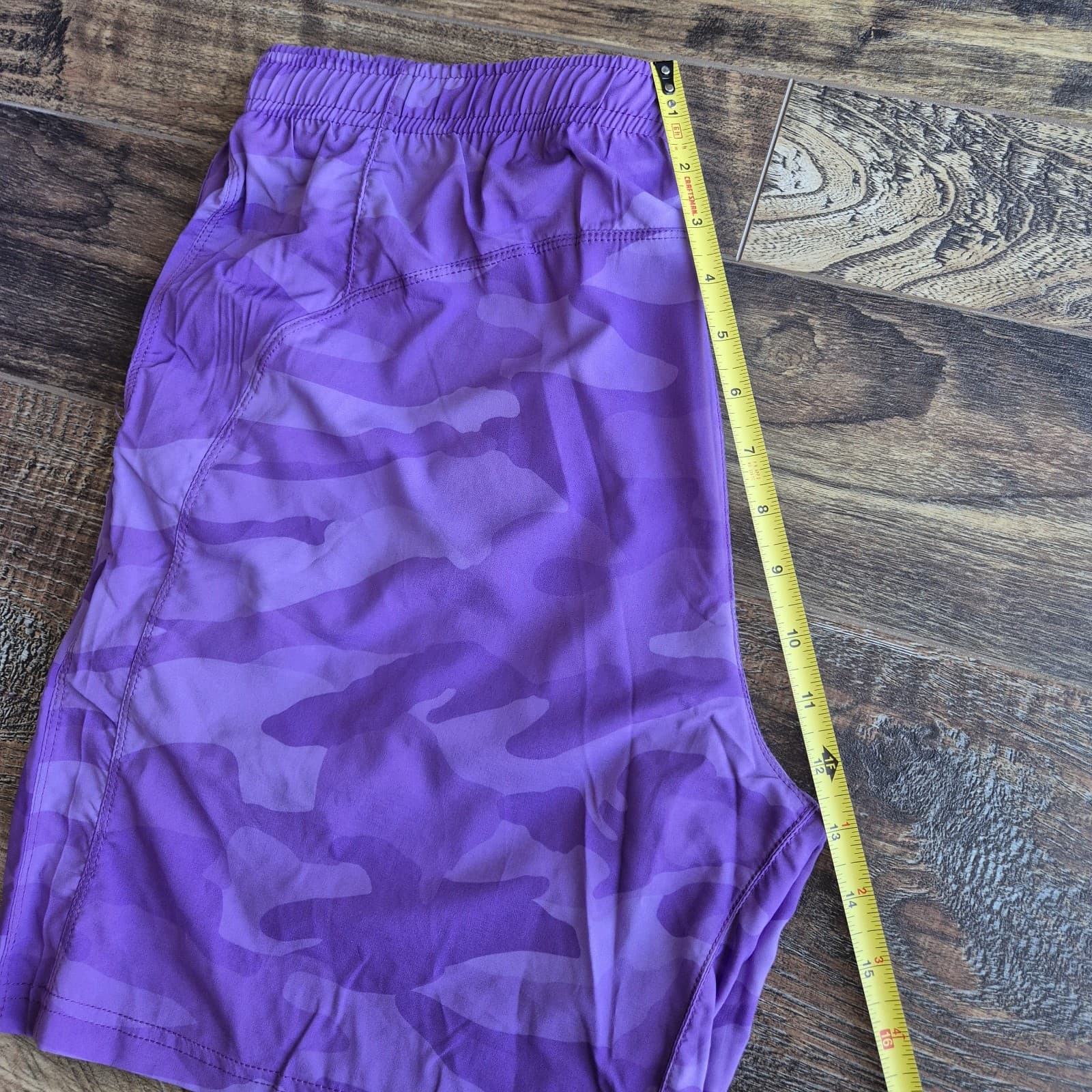 NWT FOCO NFL Minnesota Vikings Tonal Camo Shorts Pocket Drawstring Purple Mens L - Thumbnail 13