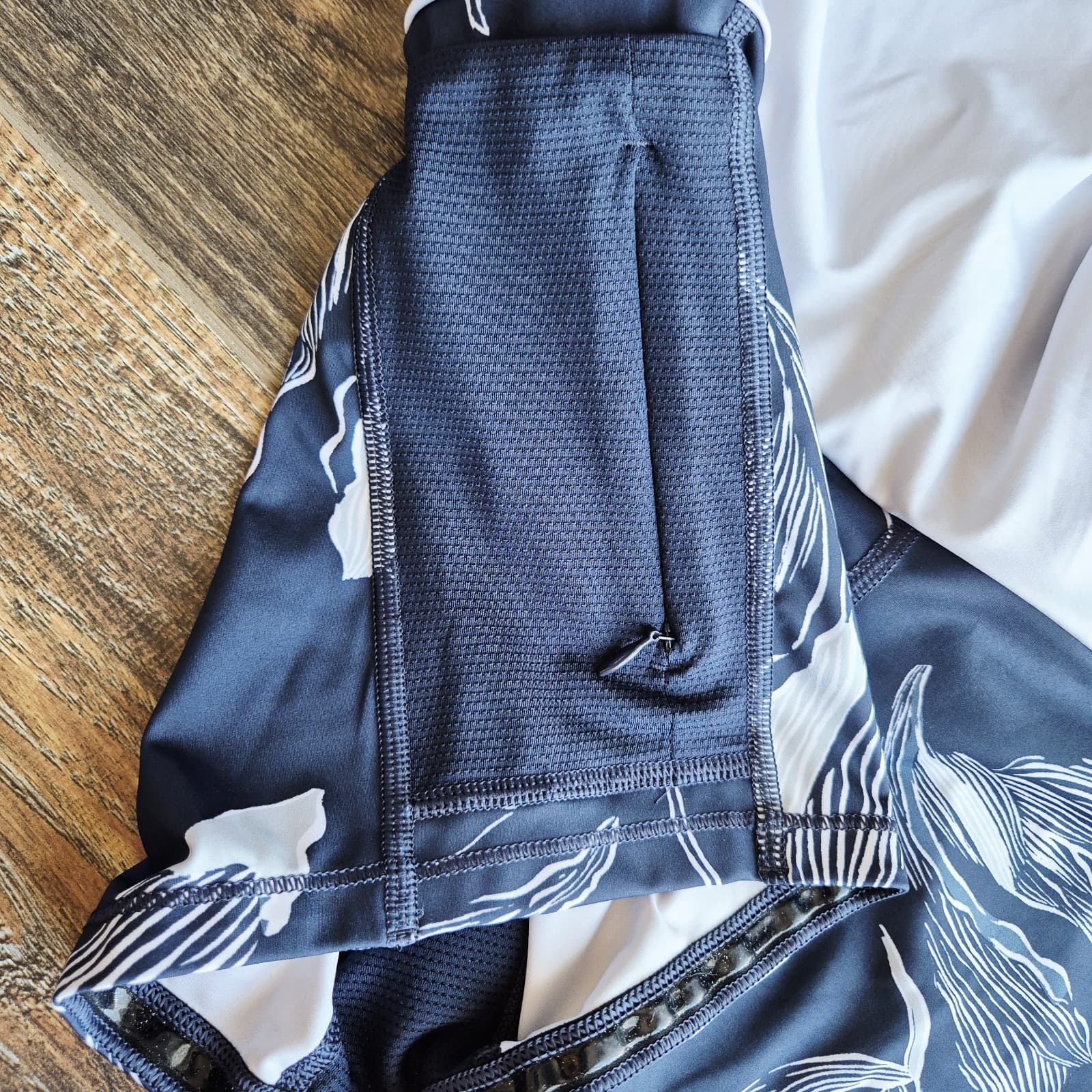 Athleta Floral Sonic Tennis Golf Pickleball Skort Pocket Navy Blue Women's S - Thumbnail 5