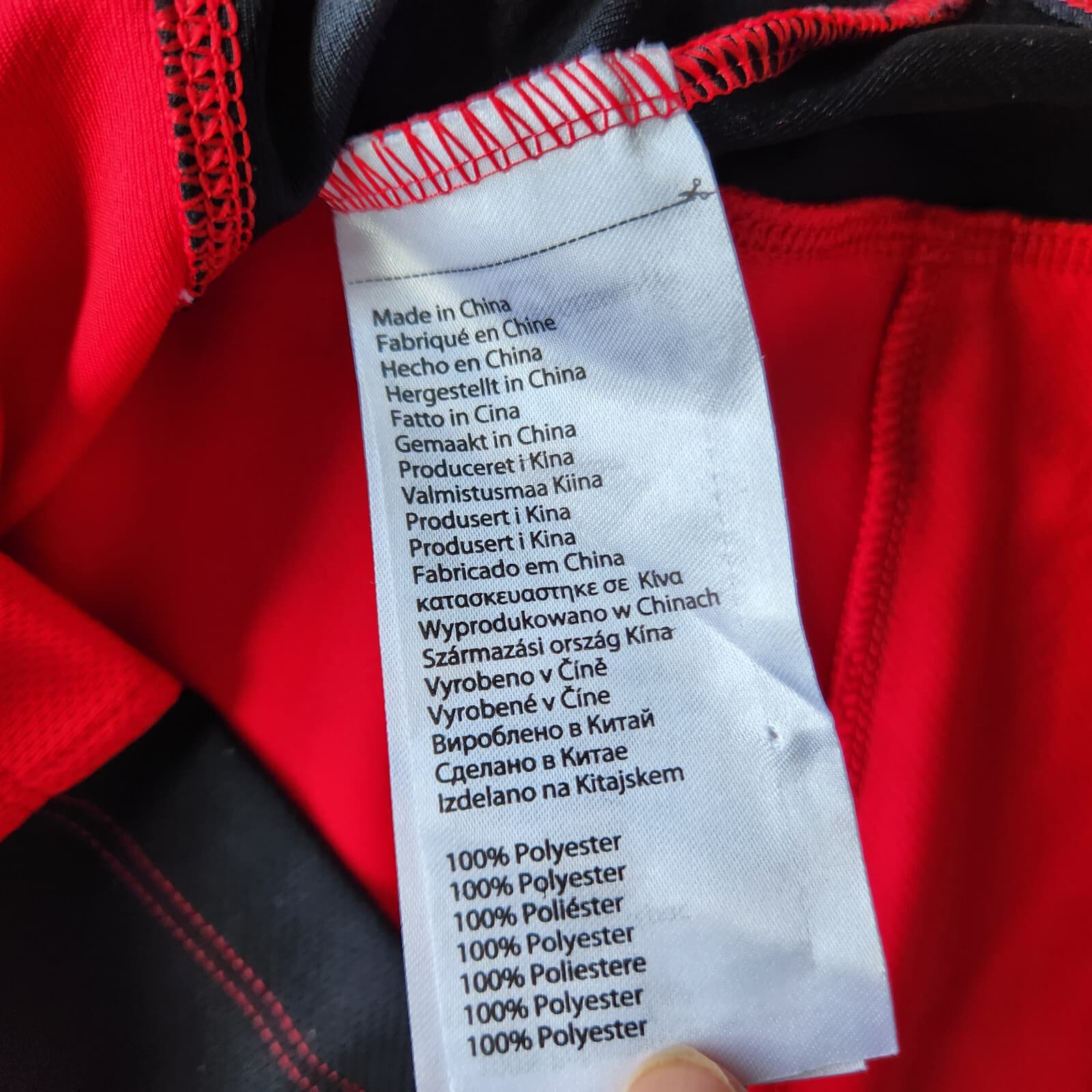 Pearl Izumi Cycling Full-Zip Jacket Long Sleeve Back Pocket Red Black Women Sz.M - Thumbnail 7