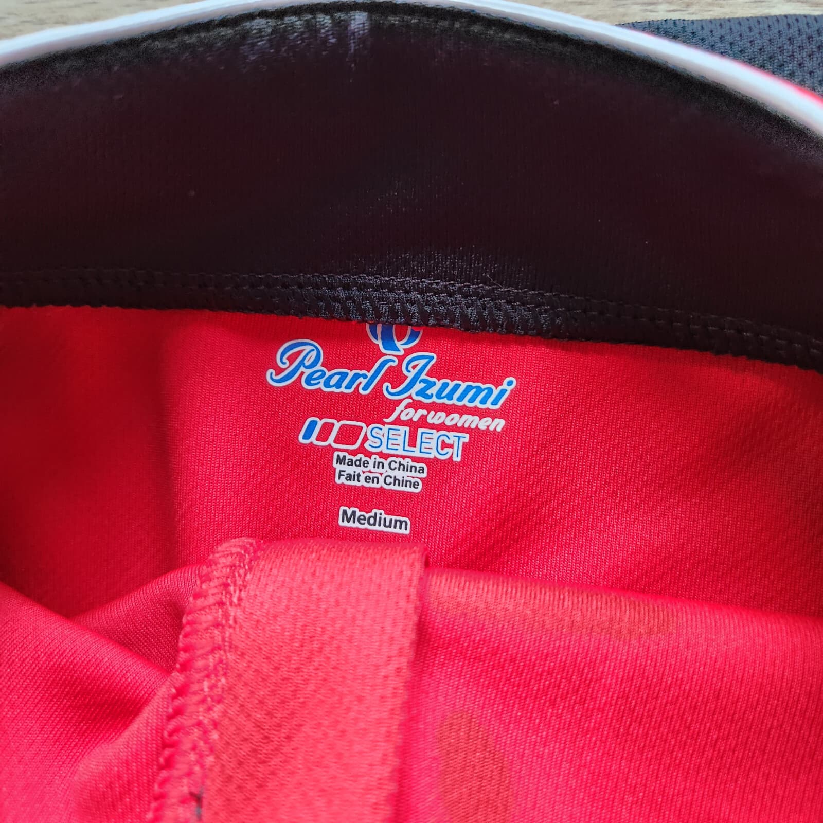 Pearl Izumi Cycling Full-Zip Jacket Long Sleeve Back Pocket Red Black Women Sz.M - Thumbnail 6