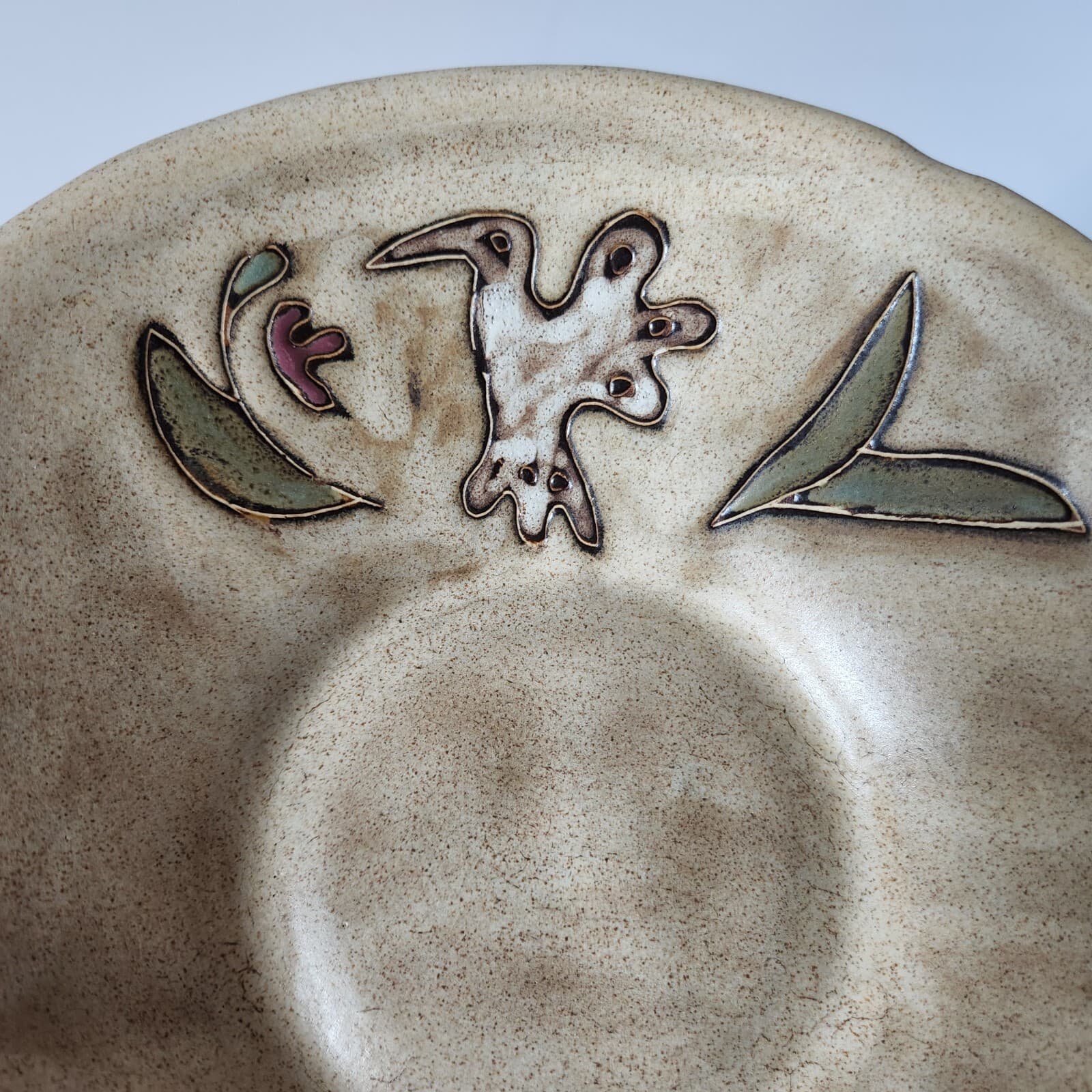 Design by Mara Mexico Pottery Stonewear Hummingbird Floral 20oz Bowl - Thumbnail 2