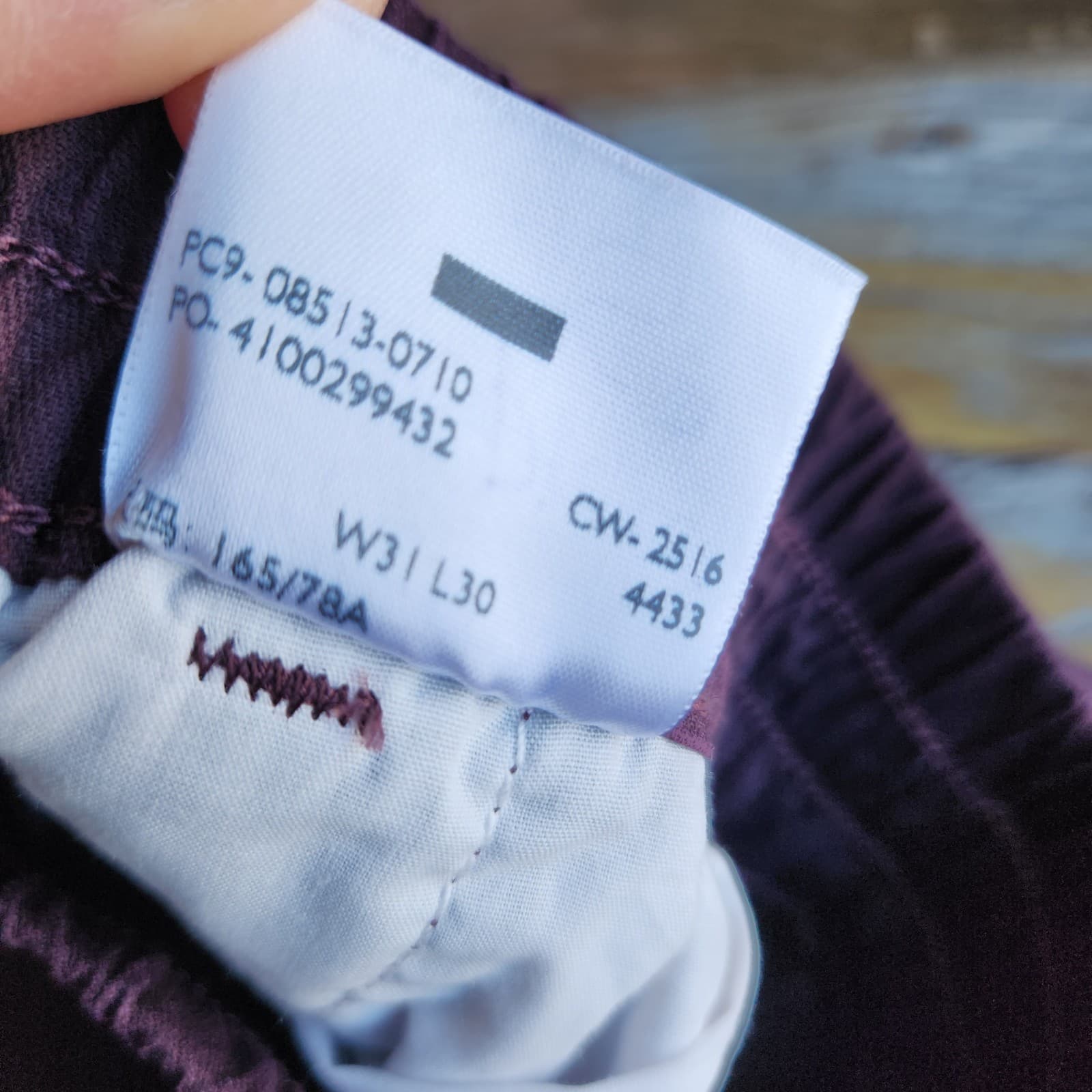 NEW Levi's Not For Resale Ankle-Zip Jogger High Elastic-Waist Pocket Purple Sz.S - Thumbnail 9