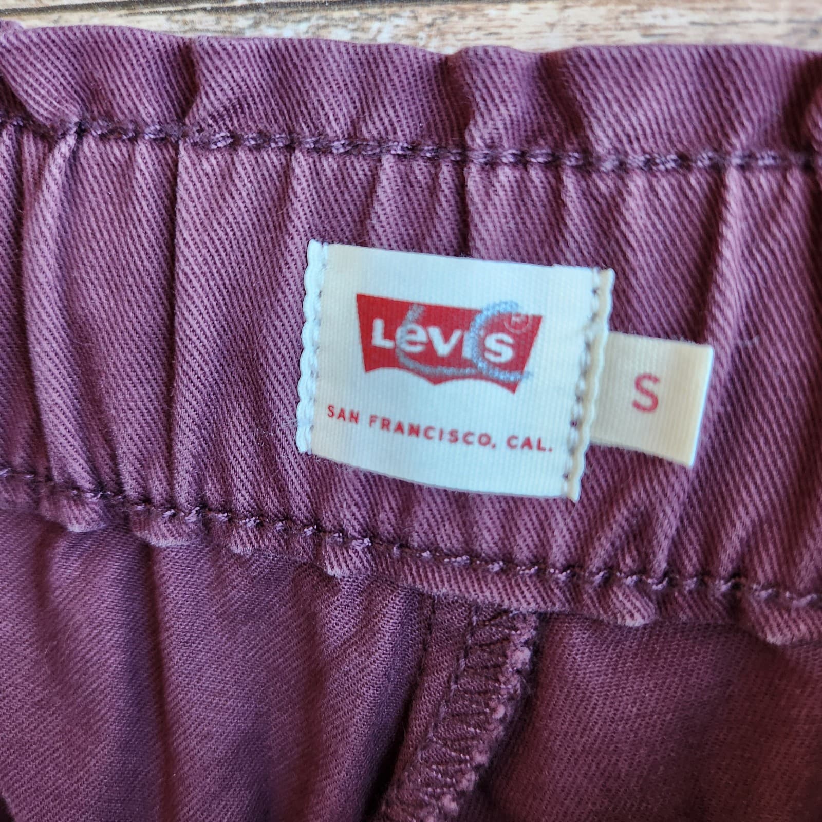 NEW Levi's Not For Resale Off Duty Jogger Elastic Waist Decadent Chocolate Sz.S - Thumbnail 10