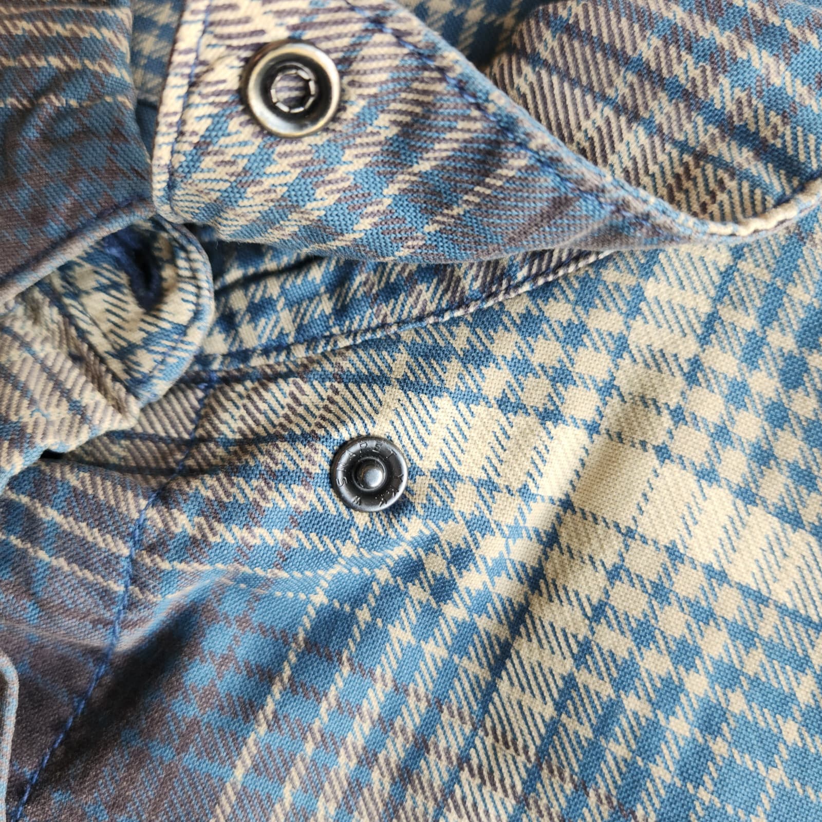 NWoT Harley-Davidson Logo Graphic Long Sleeve Button-Up Shirt Blue Plaid Women L - Thumbnail 7