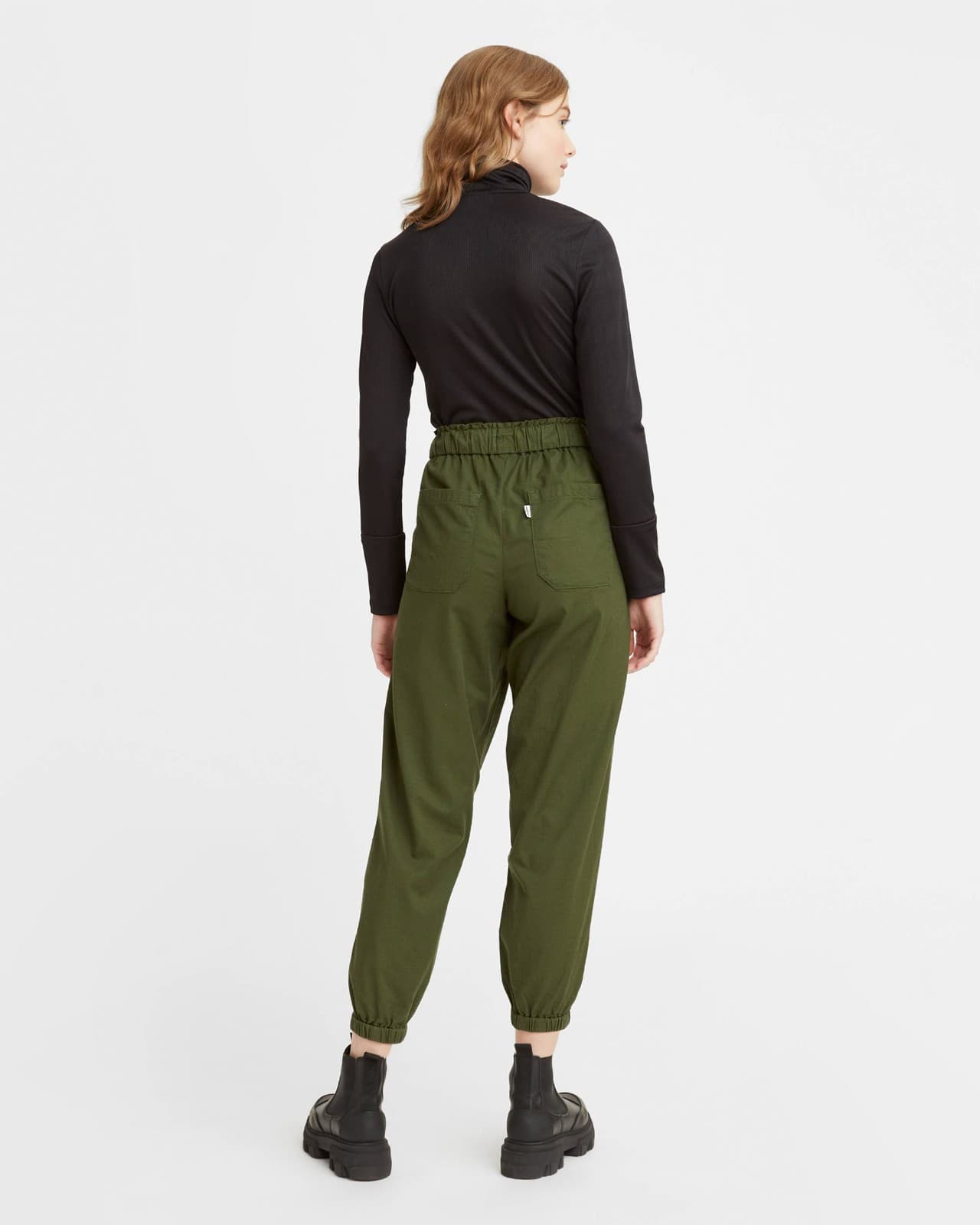 NEW Levi's Not For Resale Off Duty Jogger Elastic Waist Decadent Chocolate Sz.S - Thumbnail 7