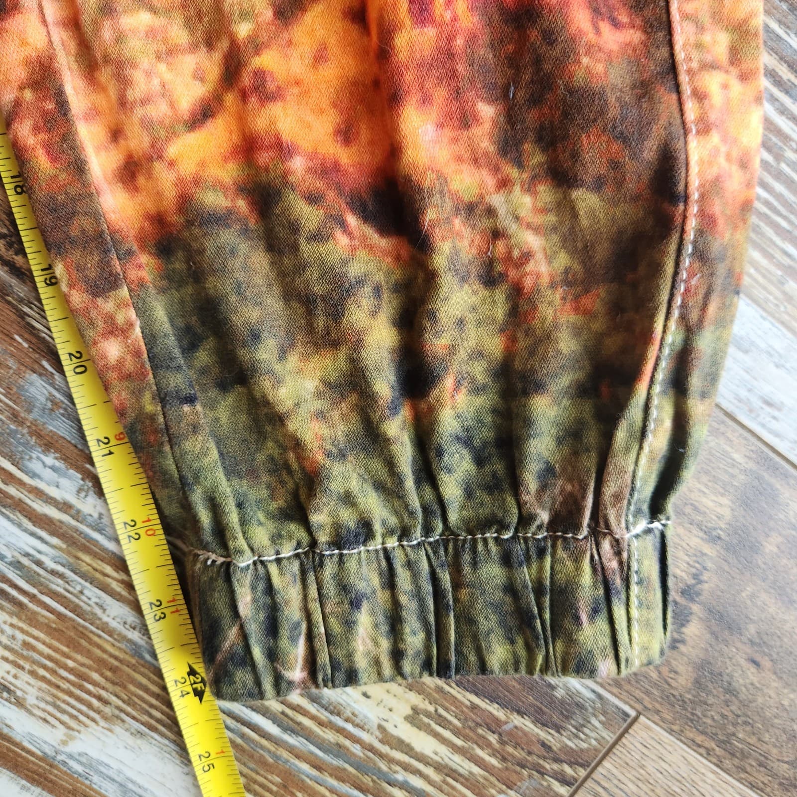 Pilcro Relaxed Low-Rise Cargo Chino Jogger Pants Stretch Graphic Orange Sz.25 - Thumbnail 16
