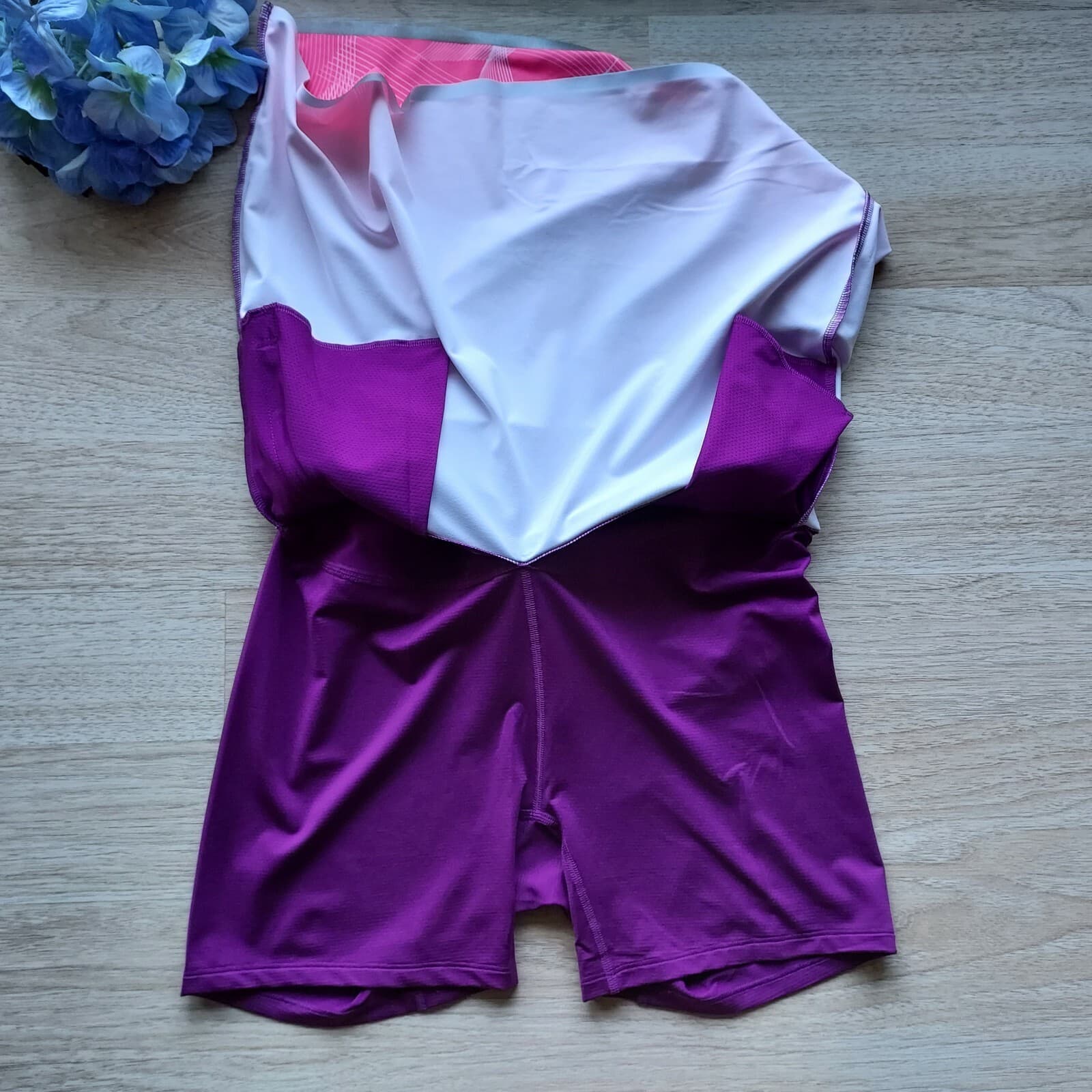 Annika Cutter&Buck Dry Tec UPF 50+ Activewear Skort Zip-Pocket Purple Pink Sz.S - Thumbnail 3