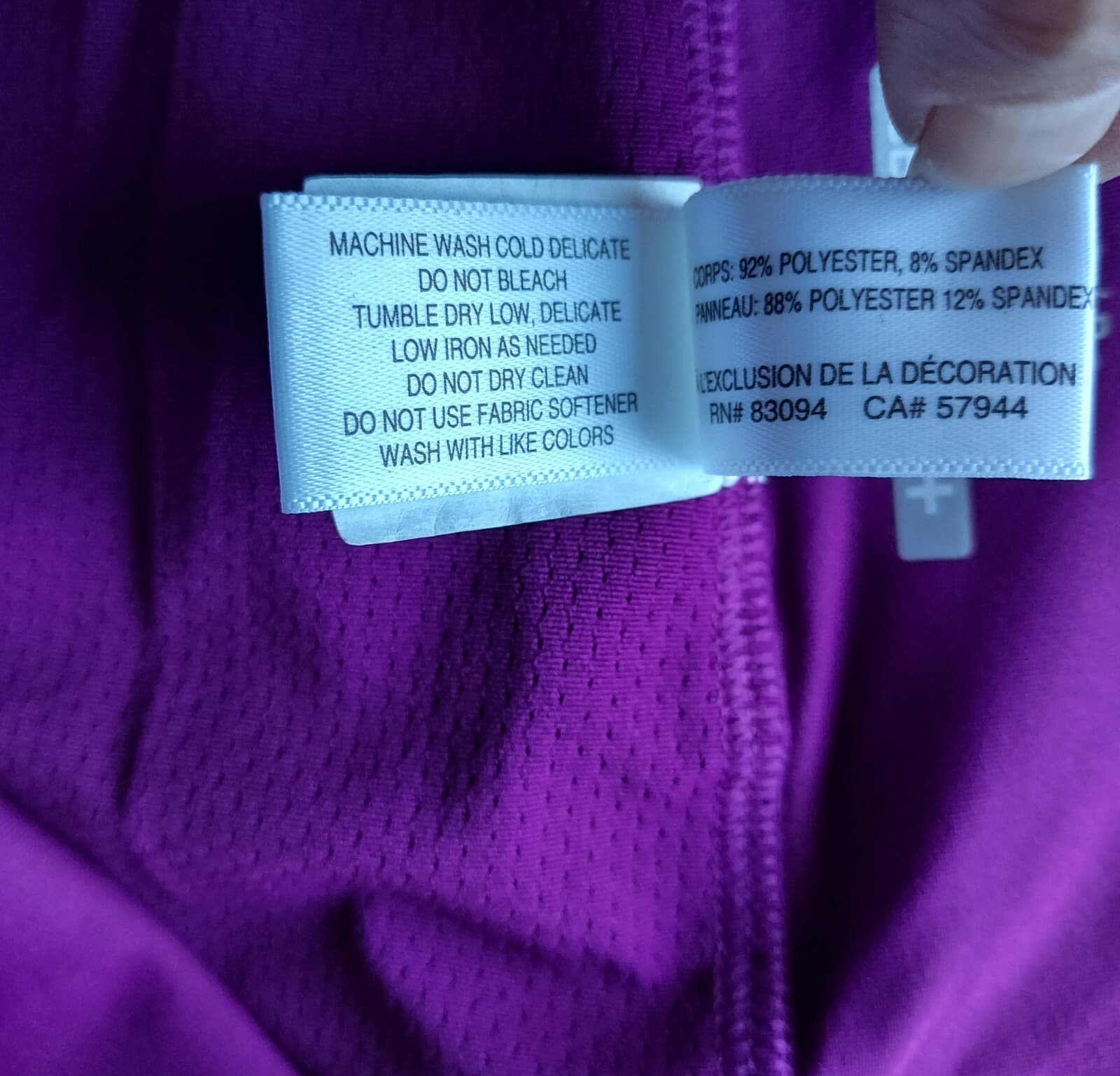 Annika Cutter&Buck Dry Tec UPF 50+ Activewear Skort Zip-Pocket Purple Pink Sz.S - Thumbnail 6