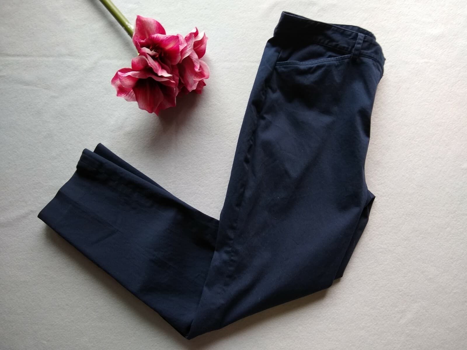 Brooks Brothers Carlo Bonomi Dress Pants Navy Blue Italian Fabric Women Sz.10 - Thumbnail 2