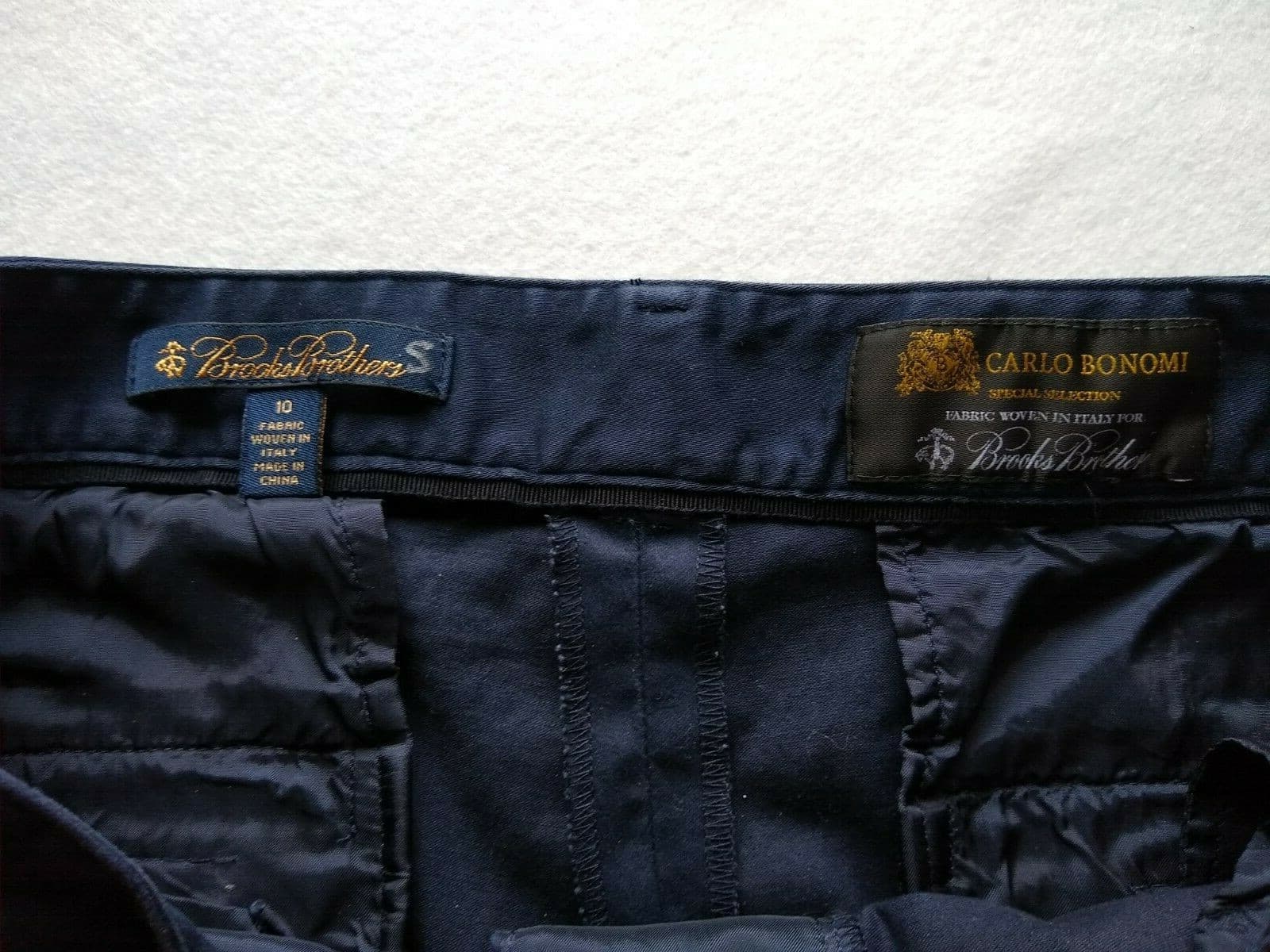 Brooks Brothers Carlo Bonomi Dress Pants Navy Blue Italian Fabric Women Sz.10 - Thumbnail 4