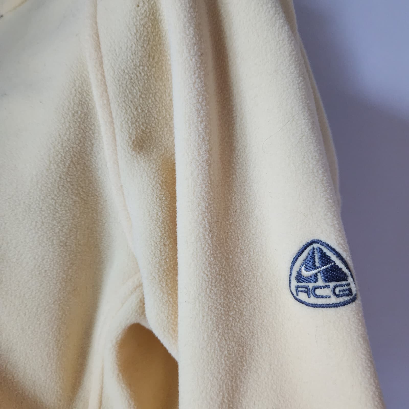 Nike ACG Thermal Layer Fleece Jacket Full-Zip Pocket Mockneck Yellow Women Sz.L - Thumbnail 4