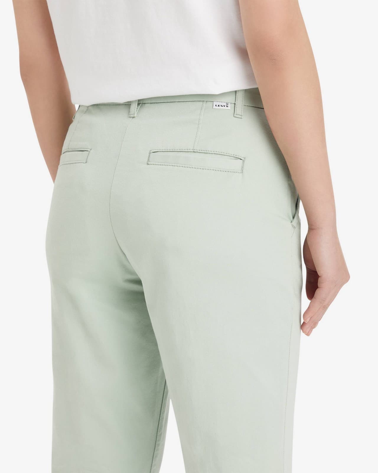 NEW Levi's Premium Not For Resale Essentail Chino Pants Sea Form Twill Green 27 - Thumbnail 6