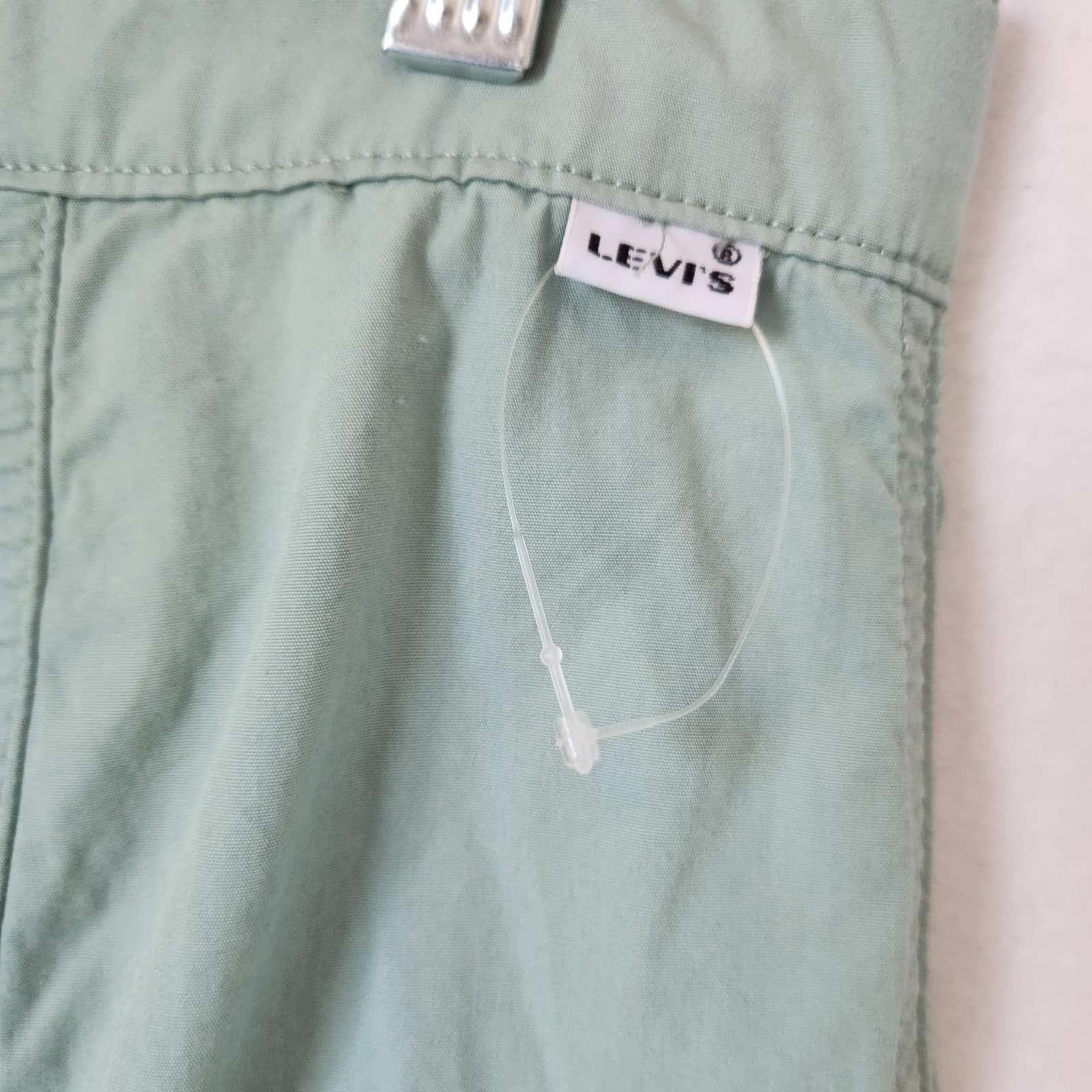 NEW Levi's Not For Resale Convertible Cargo Pants Belt-Buckle Cotton Green Sz.27 - Thumbnail 11