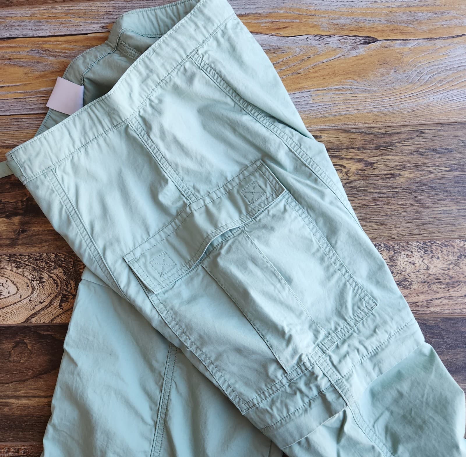 NEW Levi's Not For Resale Convertible Cargo Pants Belt-Buckle Cotton Green Sz.27 - Thumbnail 14