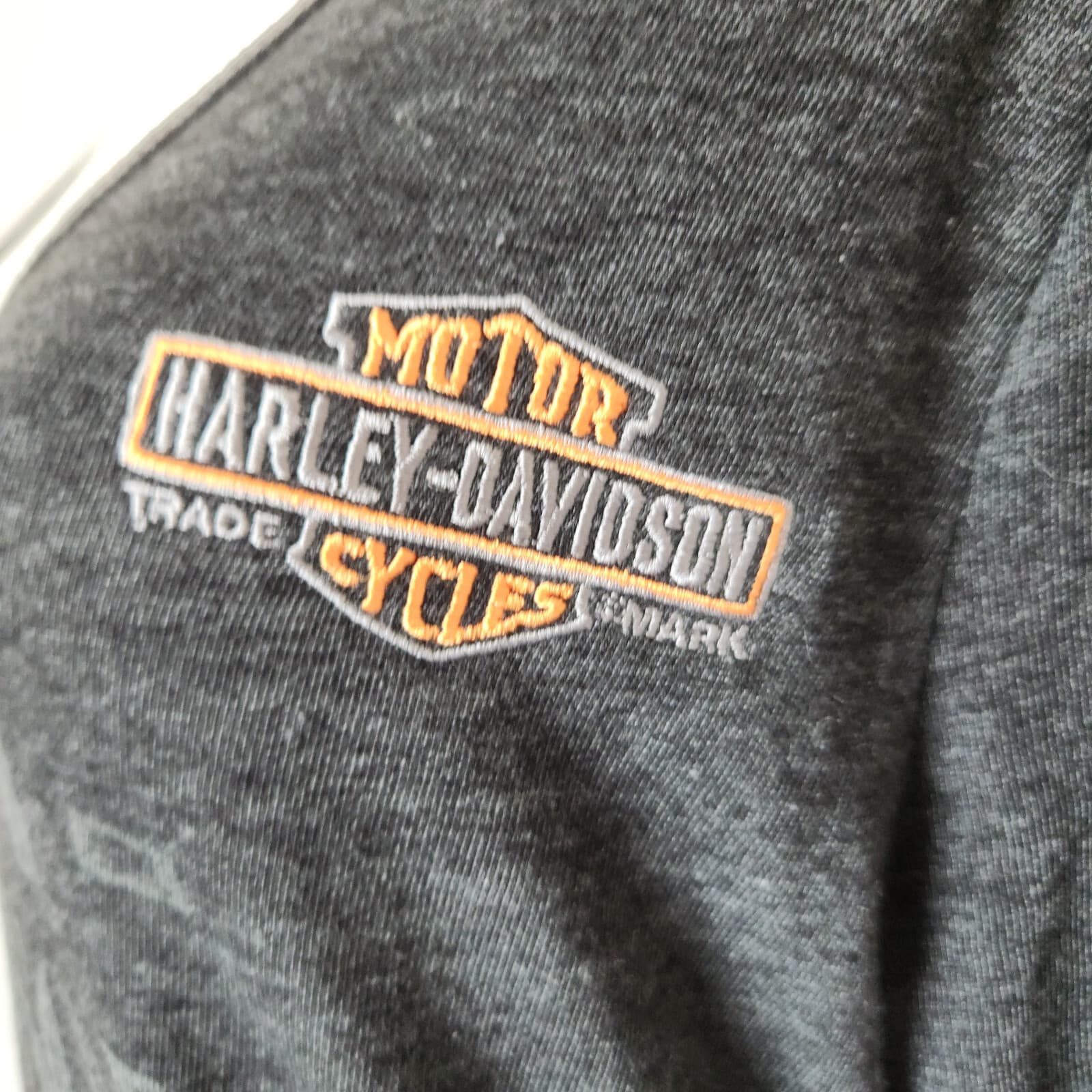 NWoT Harley-Davidson Palm Spring Graphic Long Sleeve T-Shirt Black Gray Womens L - Thumbnail 3