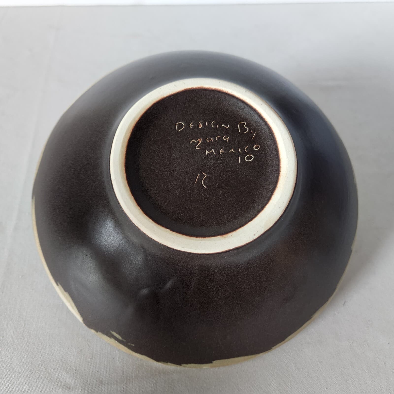 Design by Mara Mexico Pottery Stonewear Quail Floral 20oz Bowl - Thumbnail 4