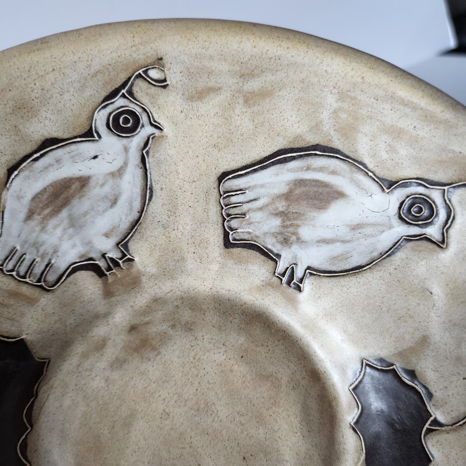 Design by Mara Mexico Pottery Stonewear Quail Floral 20oz Bowl - Thumbnail 2