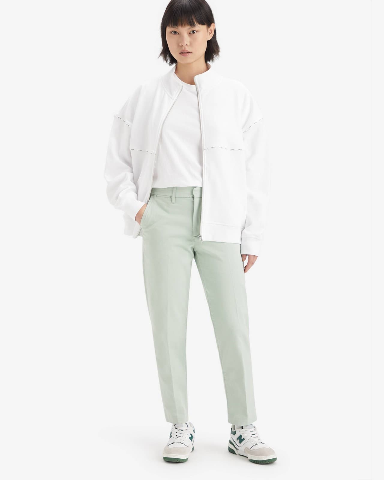 NEW Levi's Premium Not For Resale Essentail Chino Pants Sea Form Twill Green 27 - Thumbnail 2