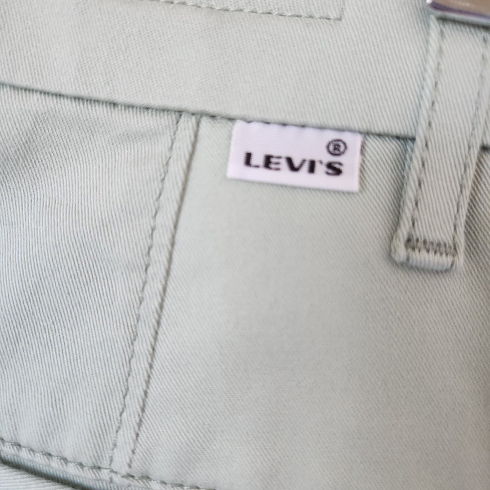 NEW Levi's Premium Not For Resale Essentail Chino Pants Sea Form Twill Green 27 - Thumbnail 8