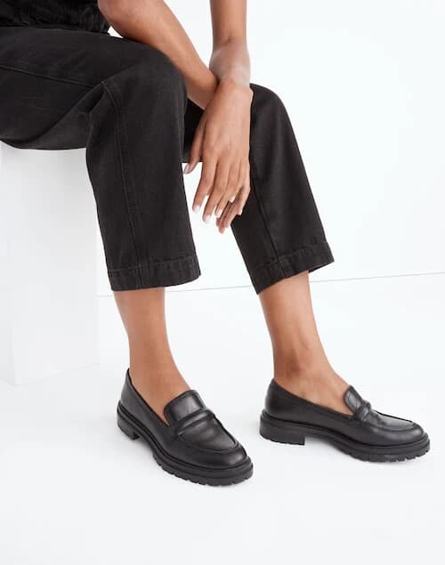 NWoB Madewell $158 The Bradley Chunky Lugsole Leather Loafer Cherry Wood US10.5 - Thumbnail 3