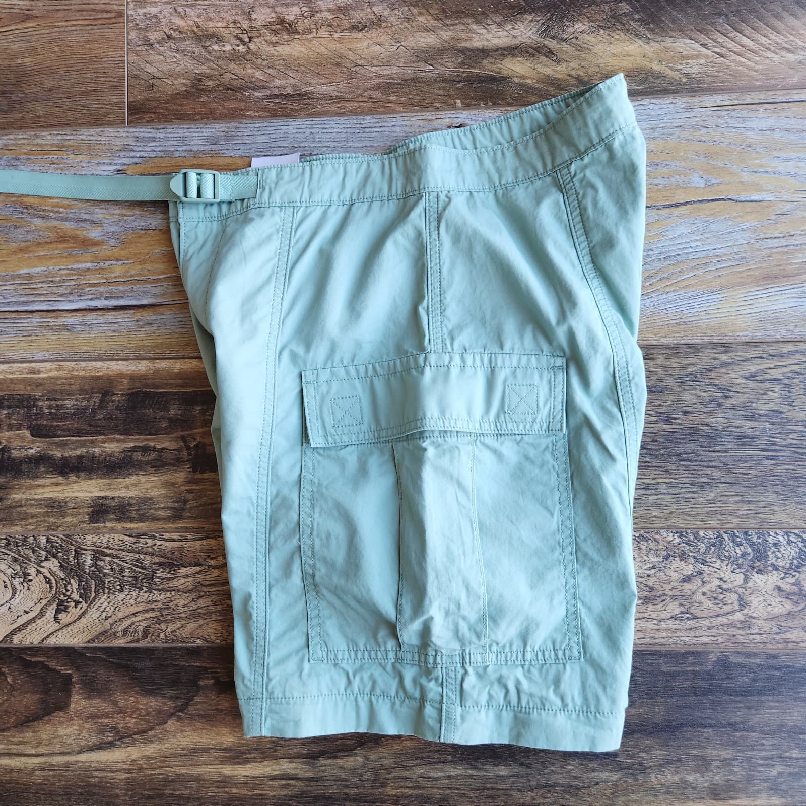 NEW Levi's Not For Resale Convertible Cargo Pants Belt-Buckle Cotton Green Sz.27 - Thumbnail 6